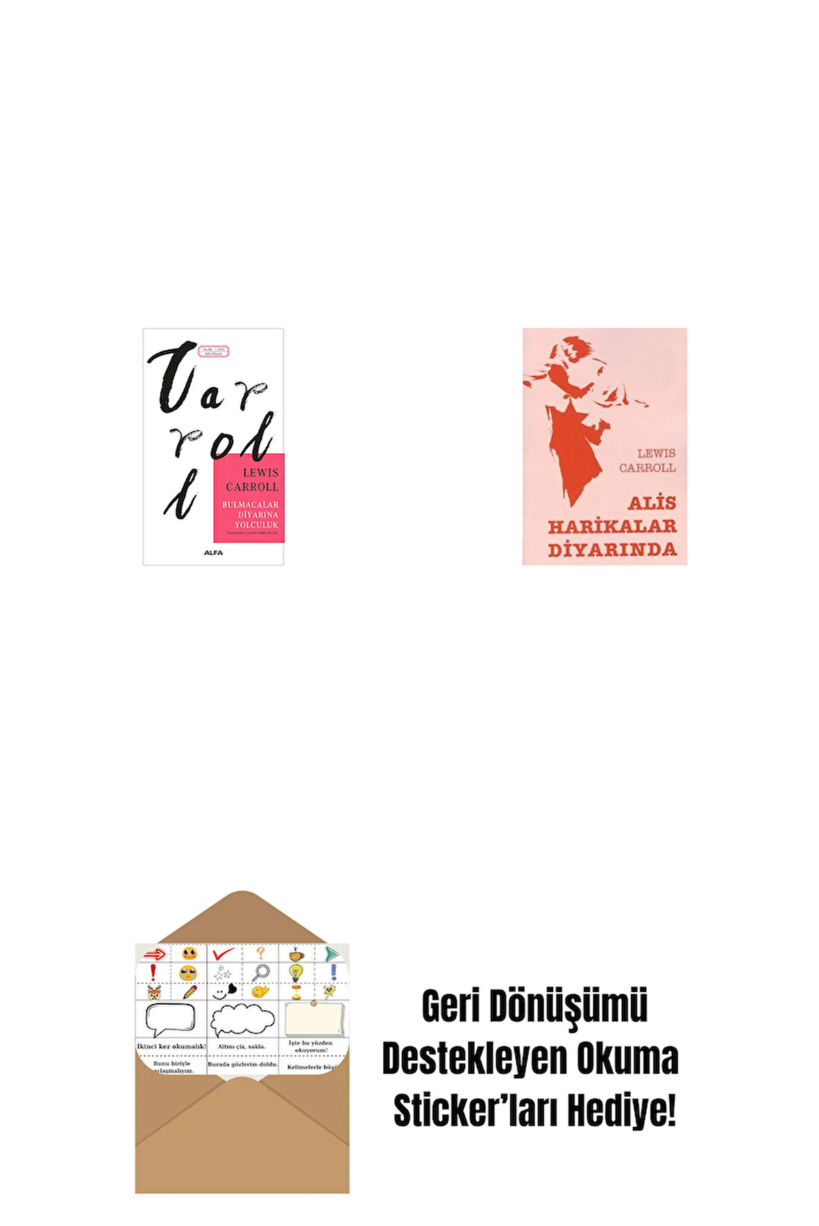 Bulmacalar Diyarına Yolculuk + Alis Harikalar Diyarında + Okuma Sticker'ları