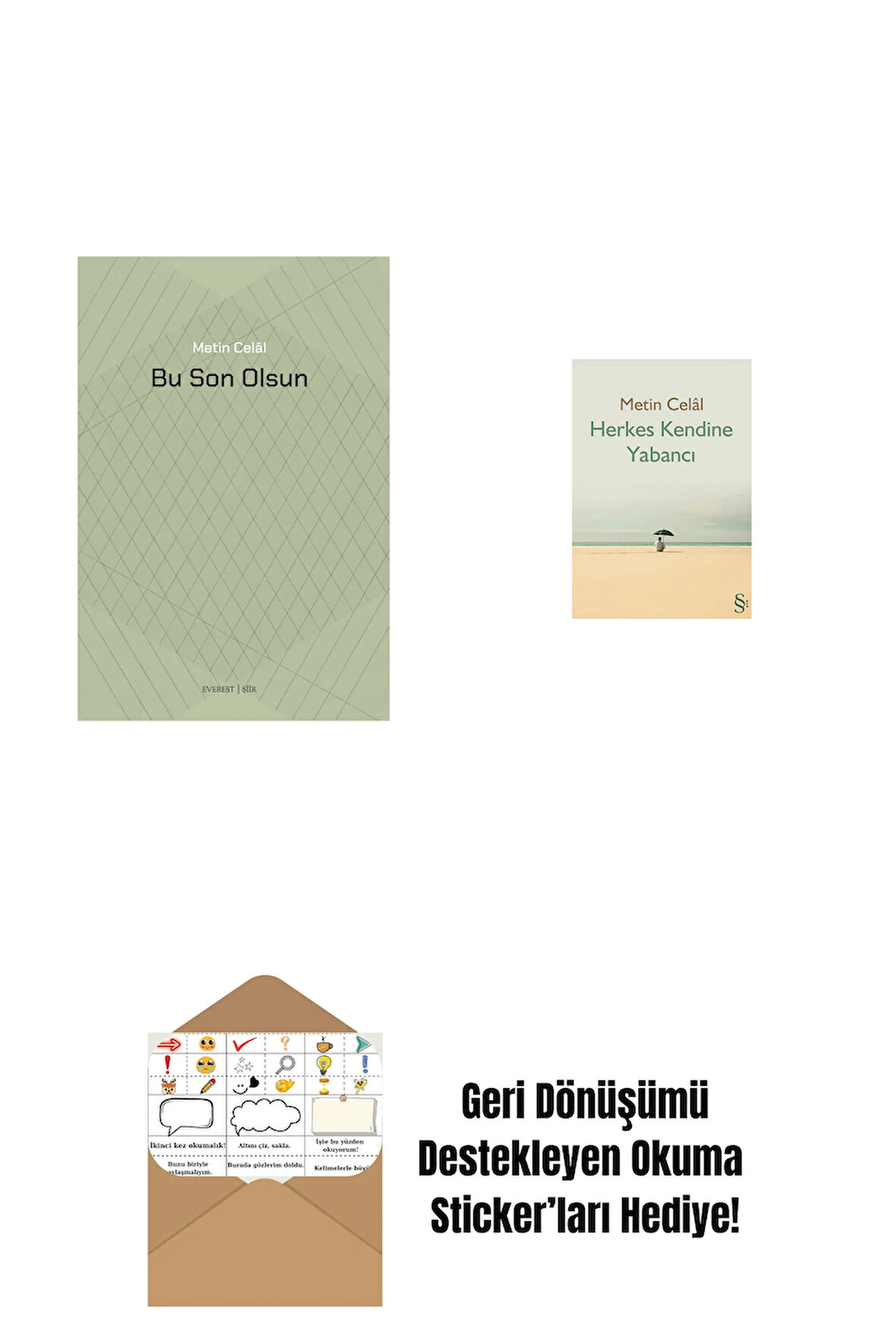 Bu Son Olsun + Herkes Kendine Yabancı + Okuma Sticker'ları