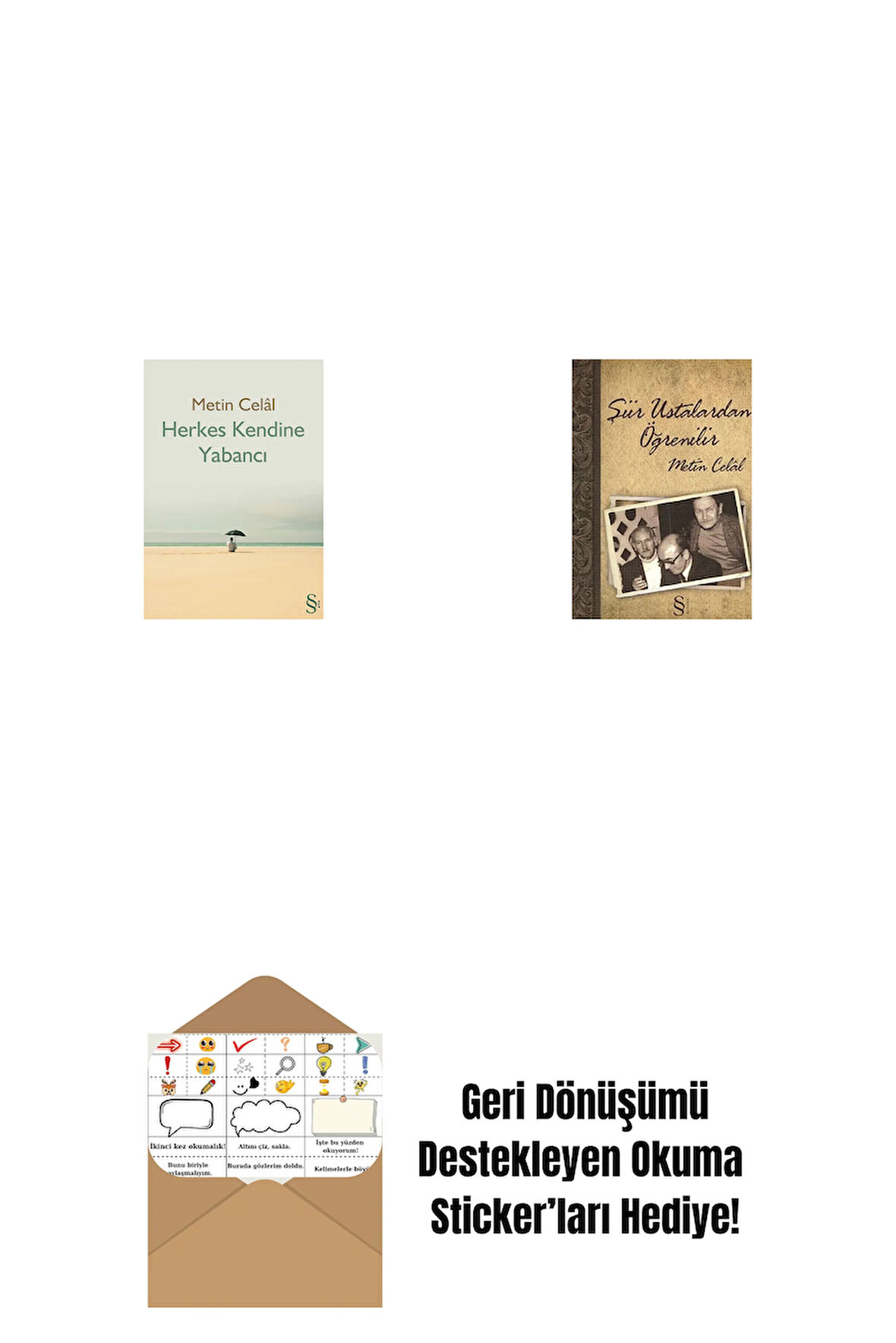 Herkes Kendine Yabancı + Şiir Ustalardan Öğrenilir + Okuma Sticker'ları