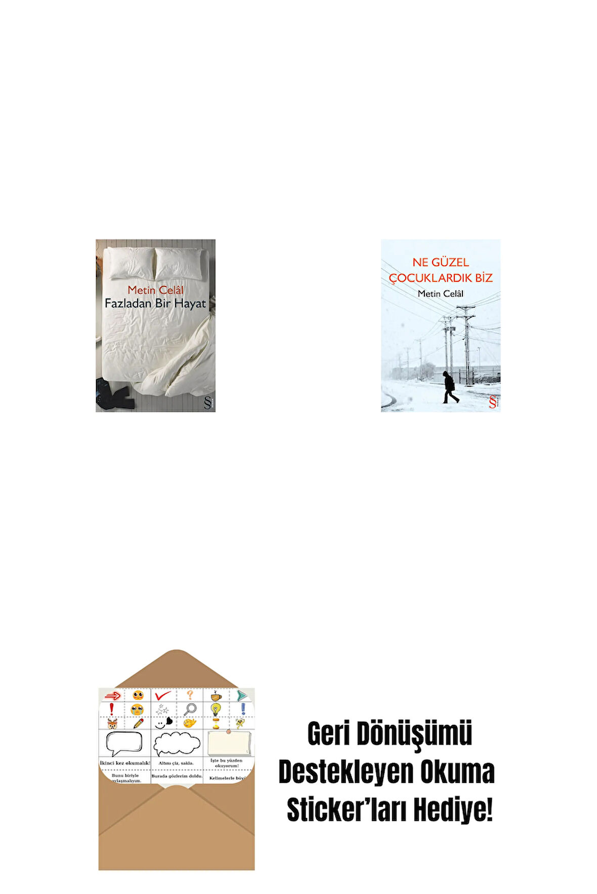Fazladan Bir Hayat + Ne Güzel Çocuklardık Biz + Okuma Sticker'ları