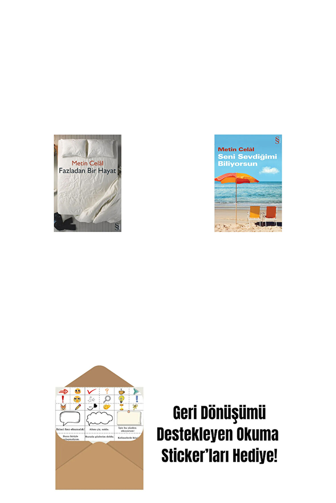 Fazladan Bir Hayat + Seni Sevdiğimi Biliyorsun + Okuma Sticker'ları