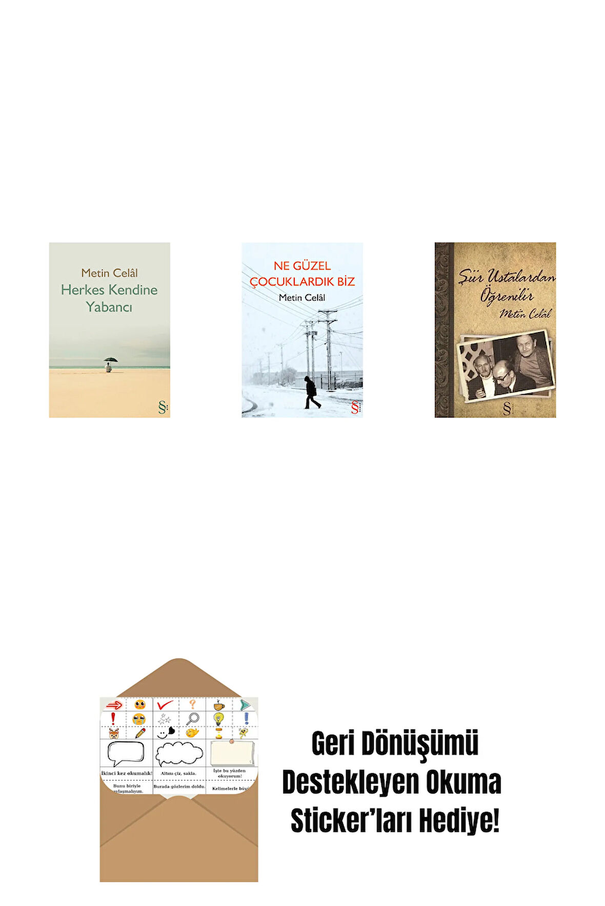 Herkes Kendine Yabancı + Ne Güzel Çocuklardık Biz + Şiir Ustalardan Öğrenilir + Okuma Sticker'ları