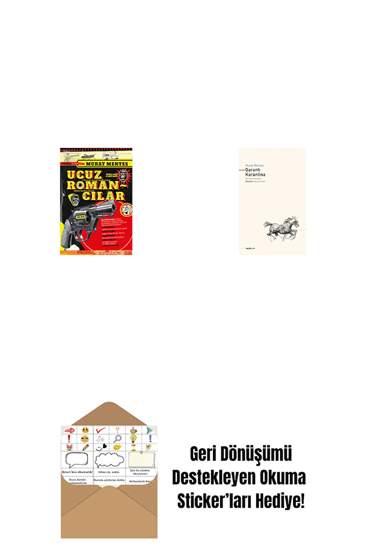 Ucuz Romancılar + Garanti Karantina + Okuma Sticker'ları