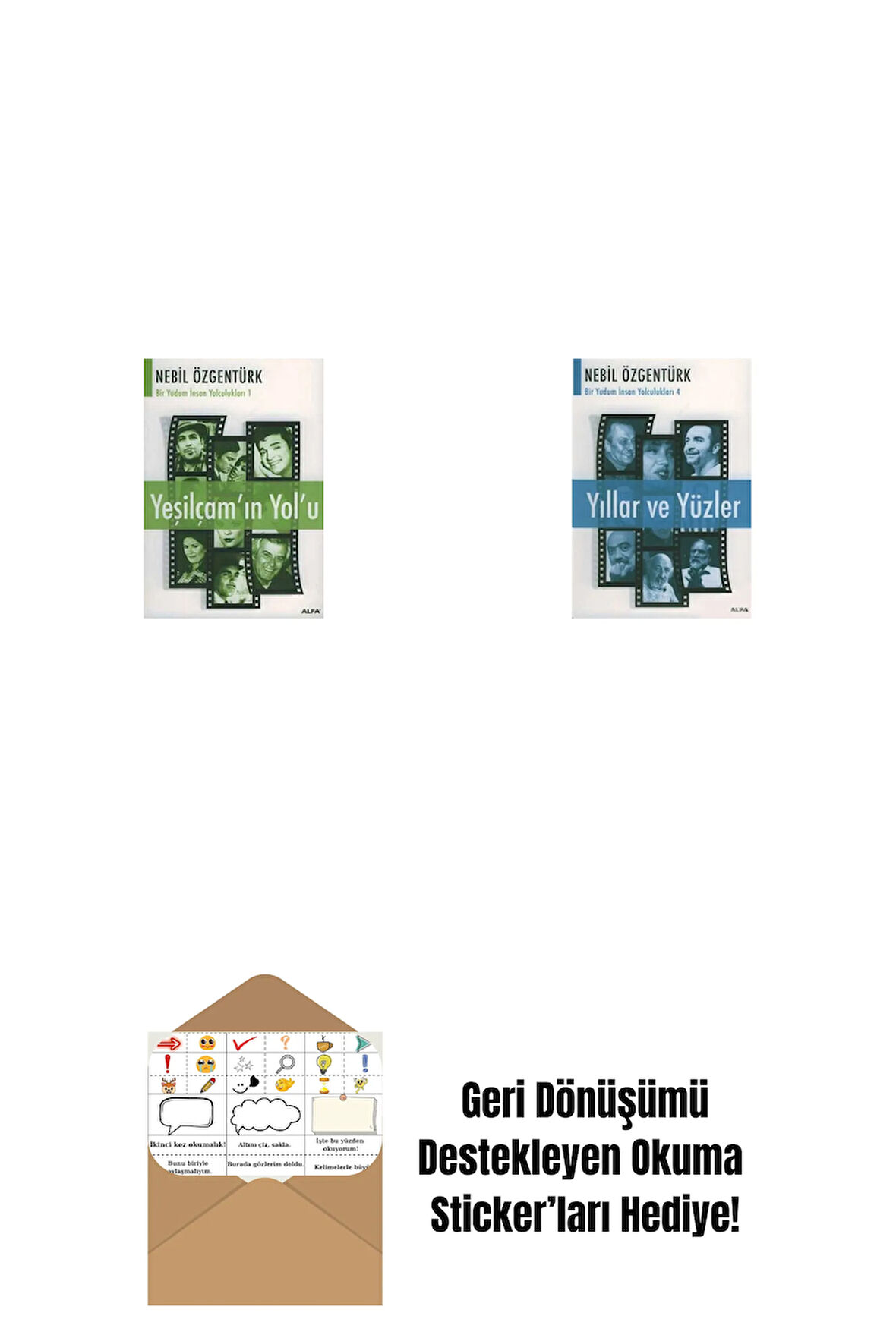 Yeşilçam'ın Yol'u + Yıllar ve Yüzler + Okuma Sticker'ları