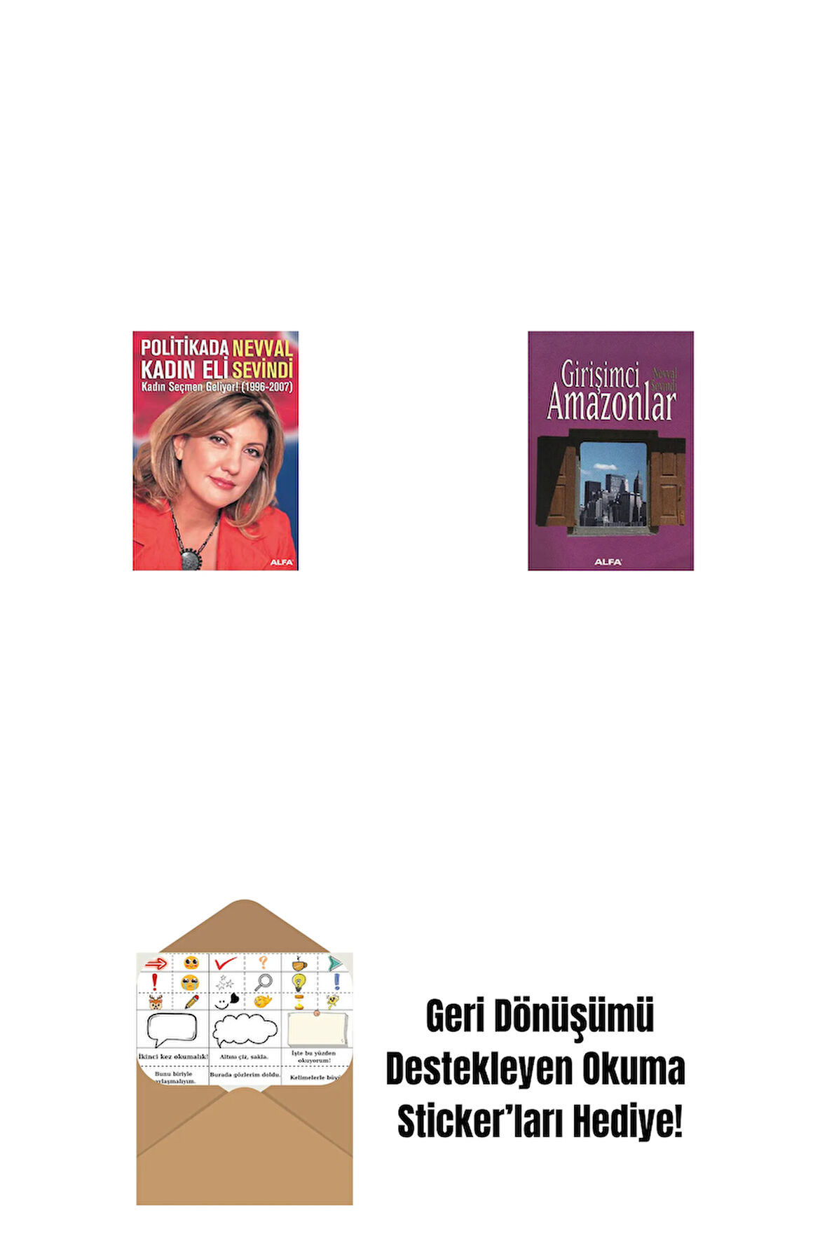 Politikada Kadın Eli + Girişimci Amazonlar + Okuma Sticker'ları
