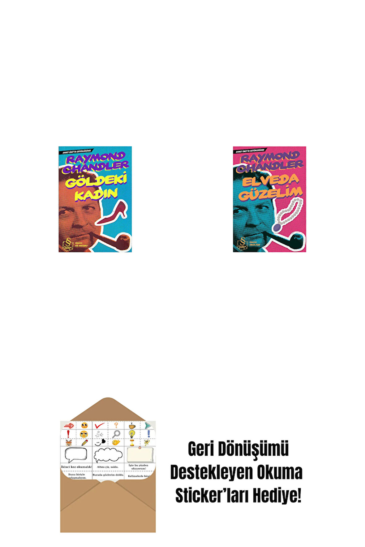 Göldeki Kadın (Cep Boy) + Elveda Güzelim (Cep Boy) + Okuma Sticker'ları