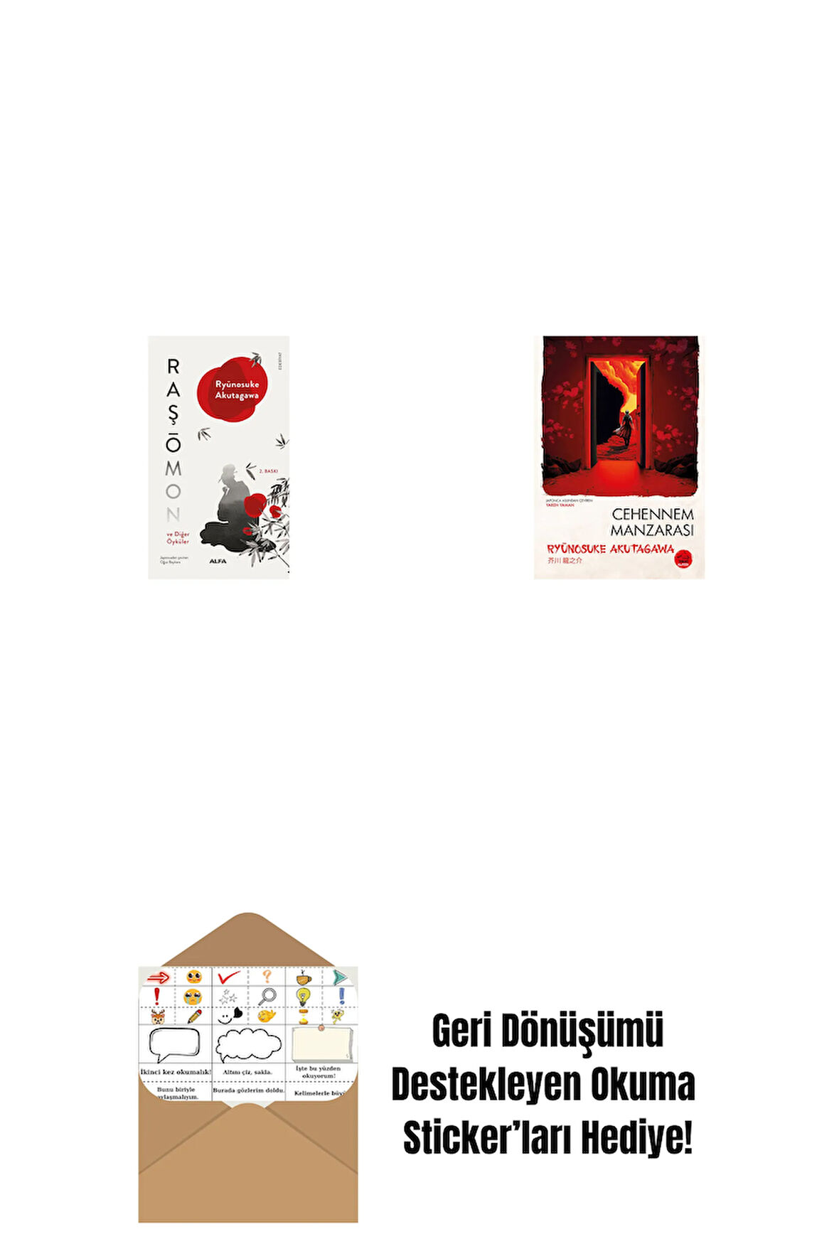 Raşōmon ve Diğer Öyküler + Kappa + Okuma Sticker'ları