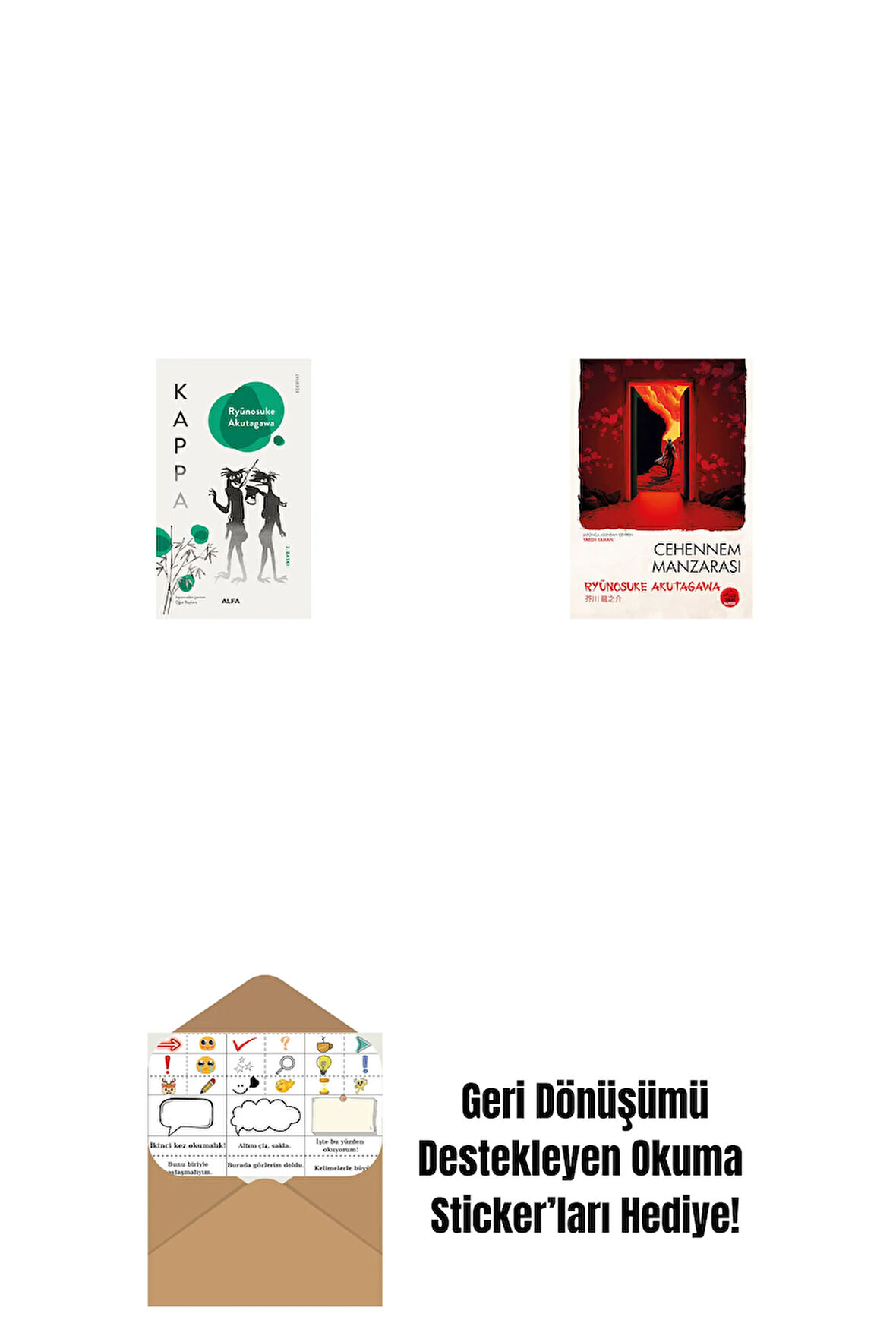 Raşōmon ve Diğer Öyküler + Cehennem Manzarası + Okuma Sticker'ları