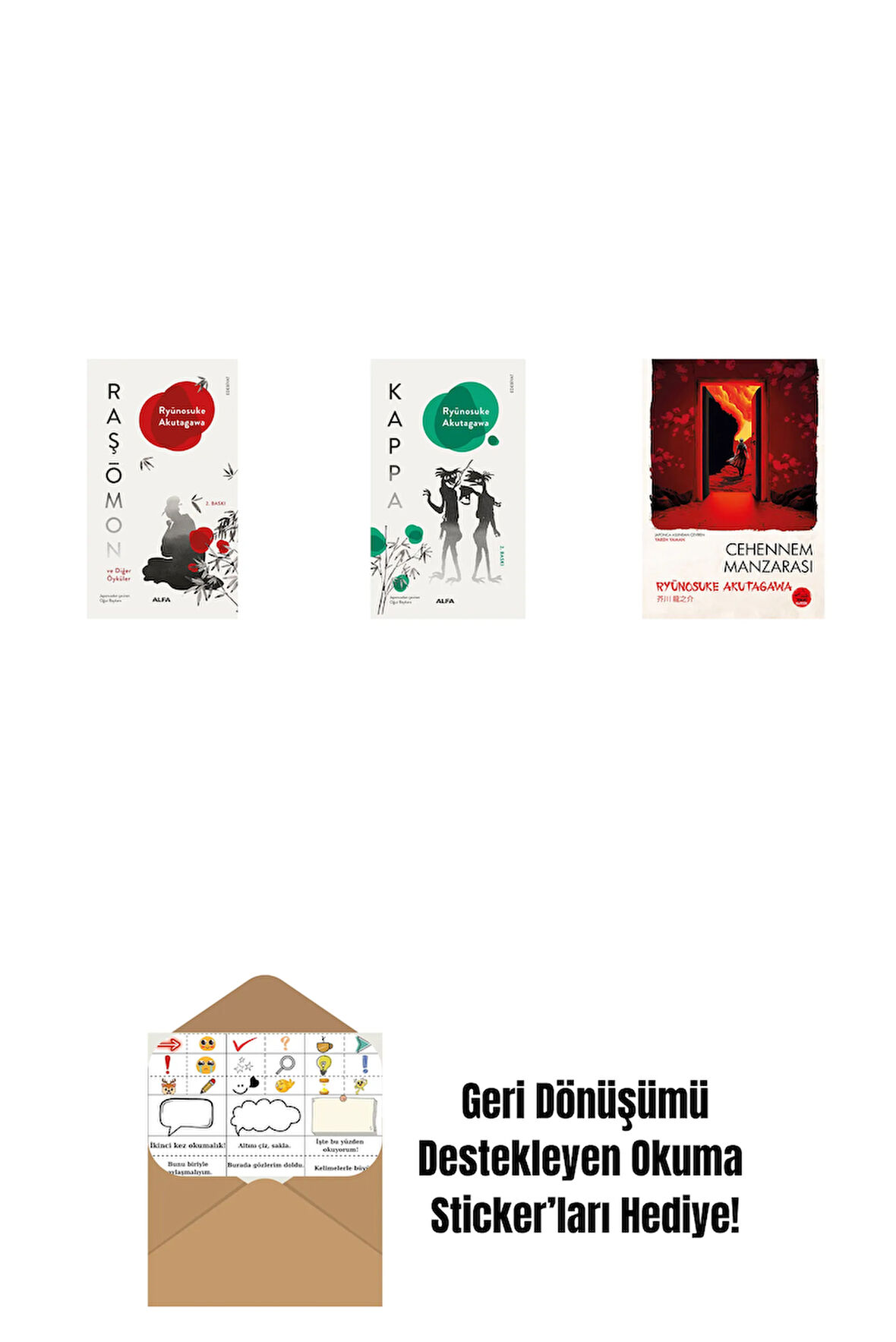 Kappa + Cehennem Manzarası + Okuma Sticker'ları