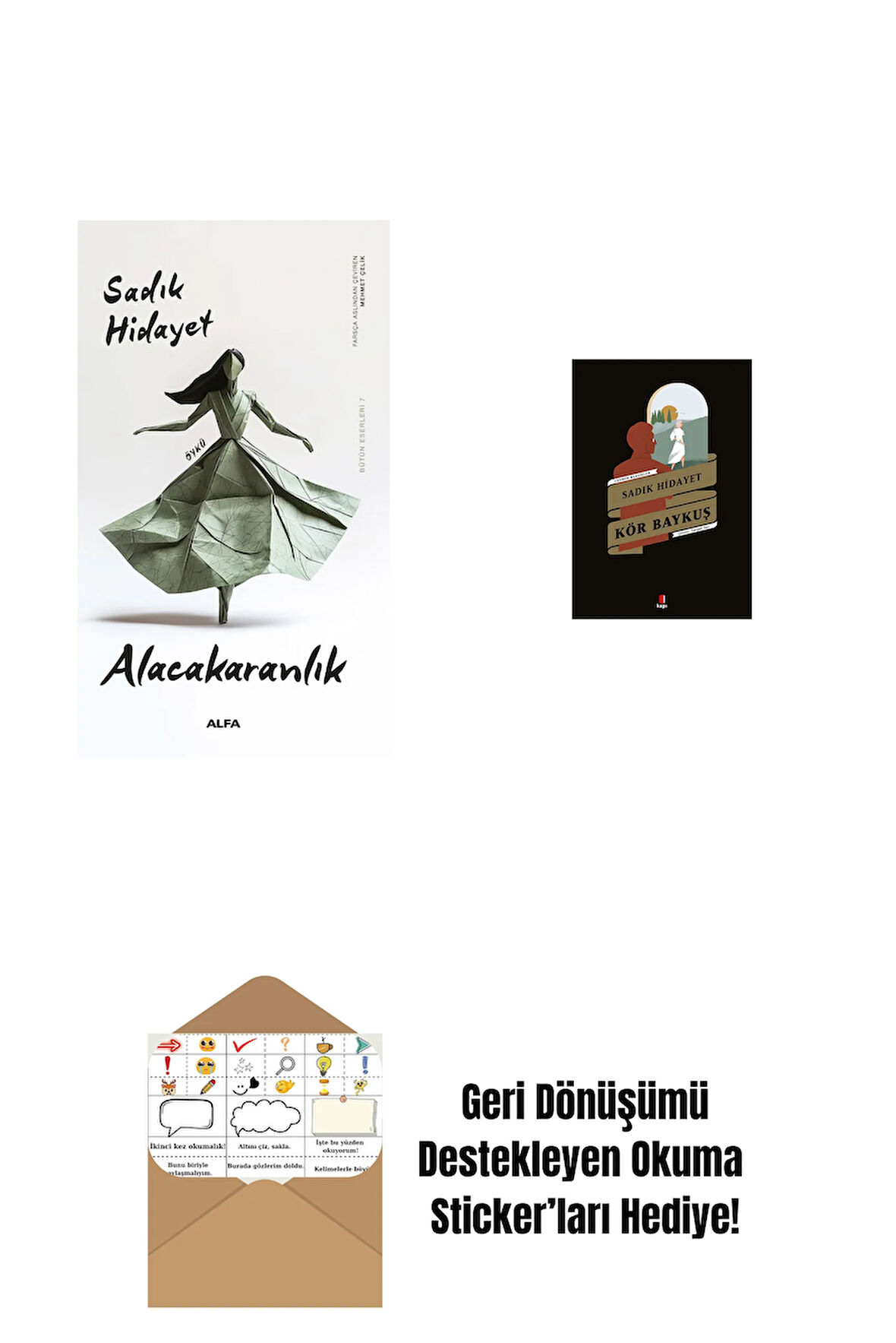 Alacakaranlık + Kör Baykuş + Okuma Sticker'ları