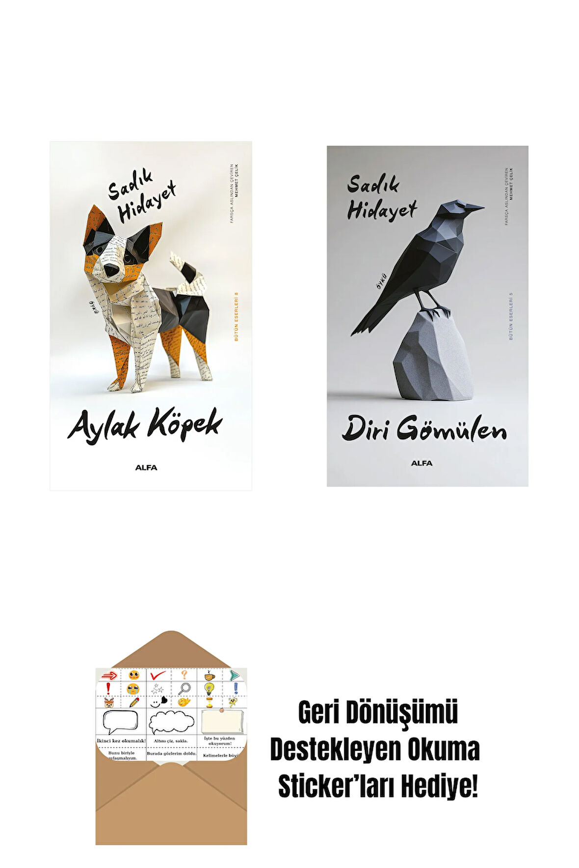 Aylak Köpek + Diri Gömülen + Okuma Sticker'ları