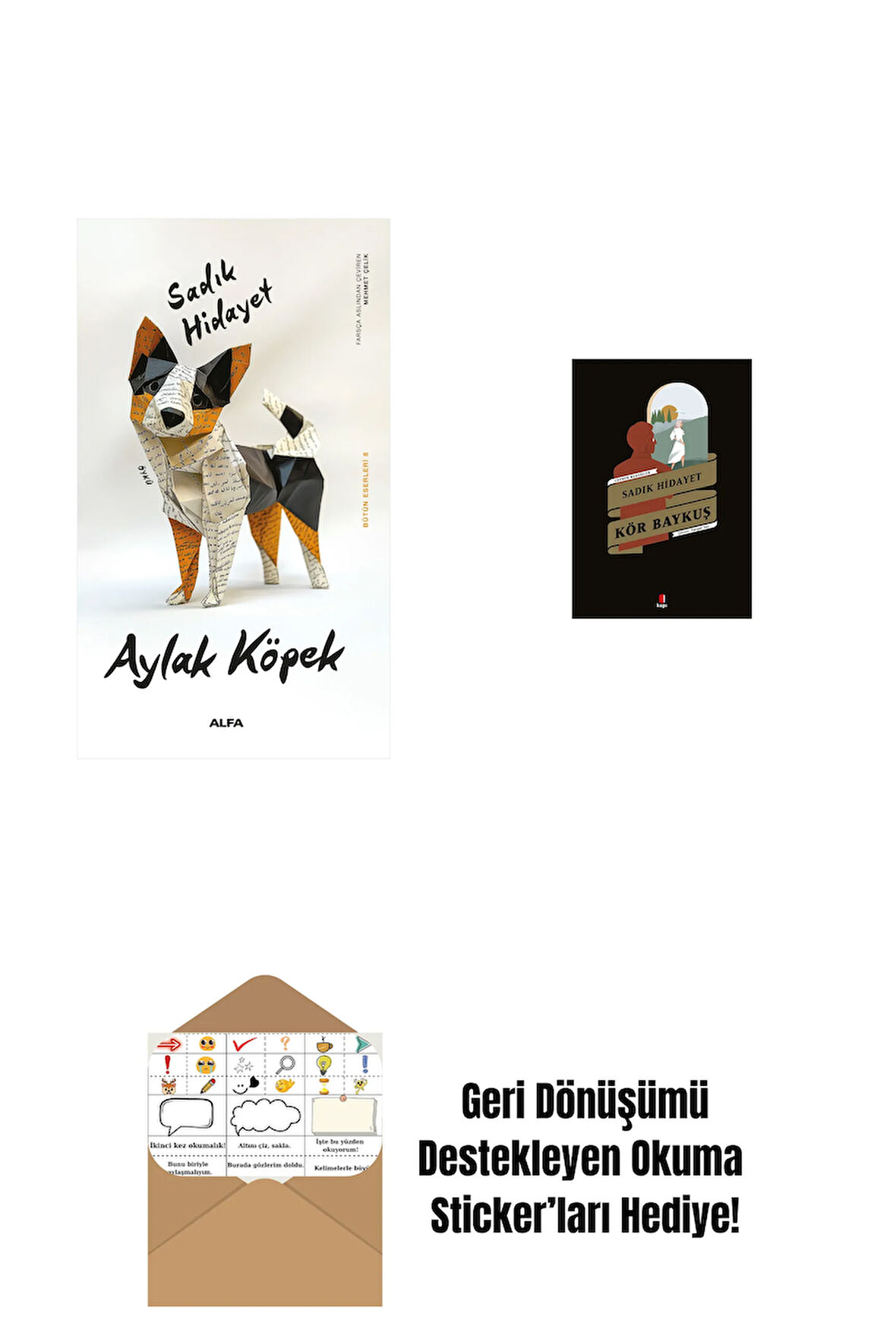 Aylak Köpek + Kör Baykuş + Okuma Sticker'ları