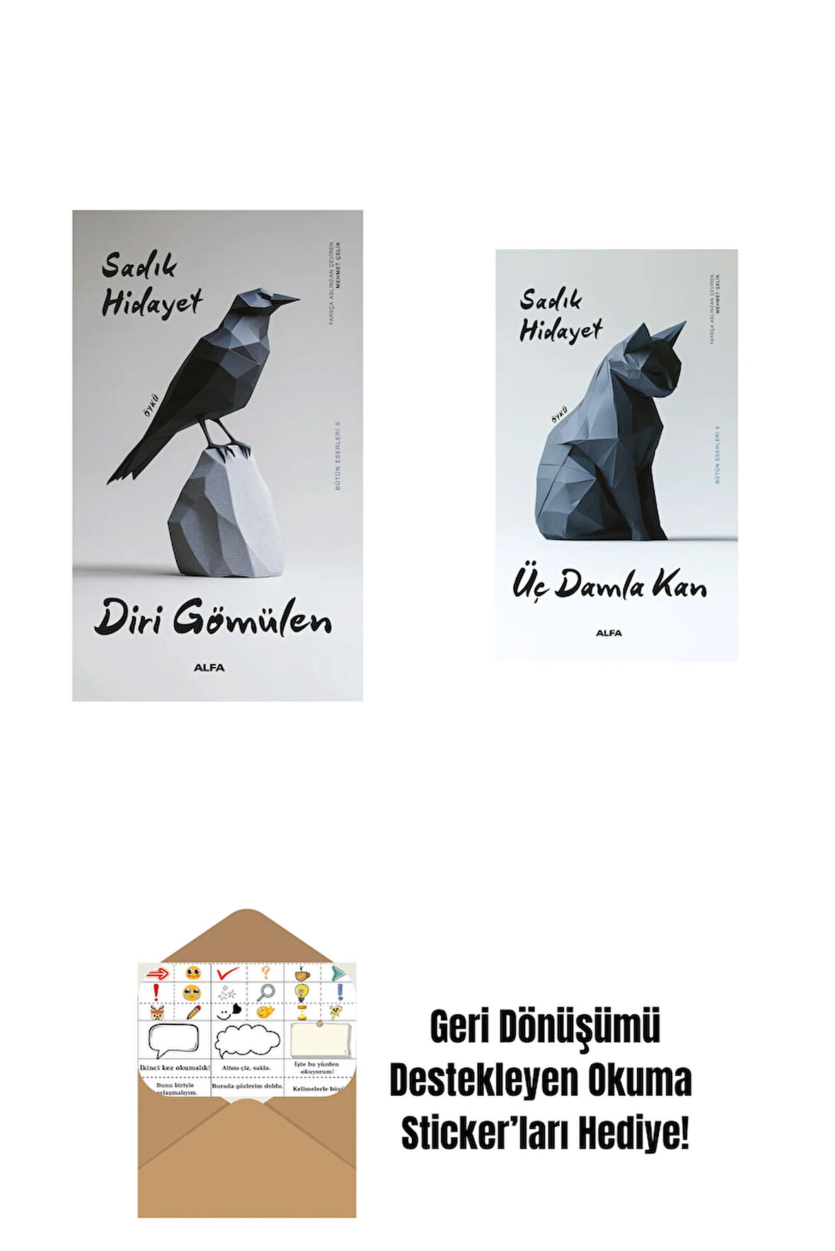 Diri Gömülen + Üç Damla Kan + Okuma Sticker'ları