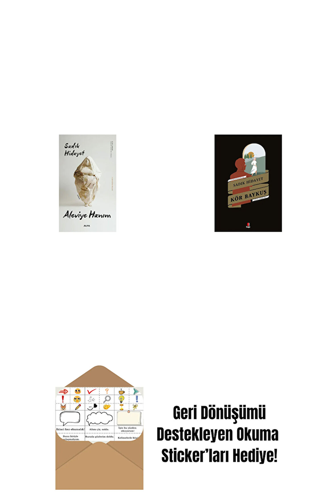 Aleviye Hanım + Kör Baykuş + Okuma Sticker'ları