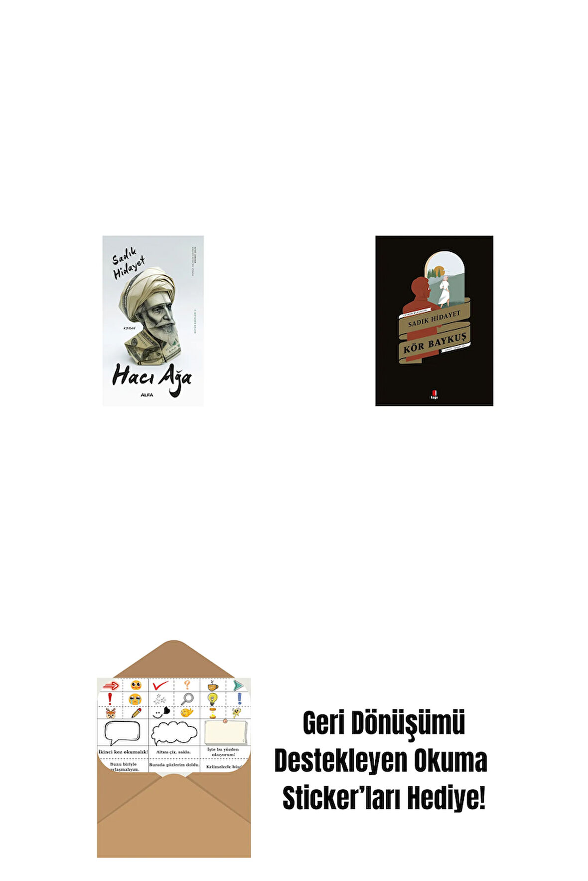 Hacı Ağa + Kör Baykuş + Okuma Sticker'ları
