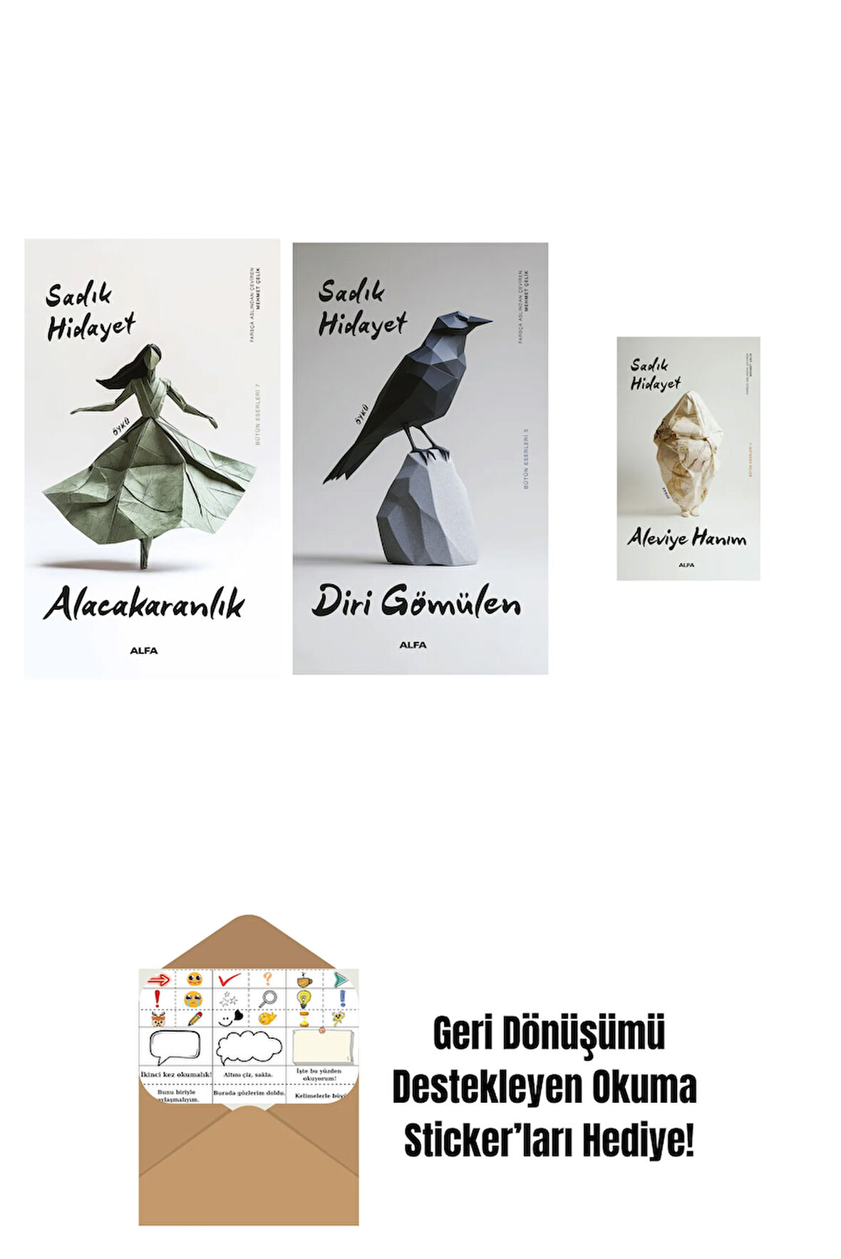 Alacakaranlık + Diri Gömülen + Aleviye Hanım + Okuma Sticker'ları