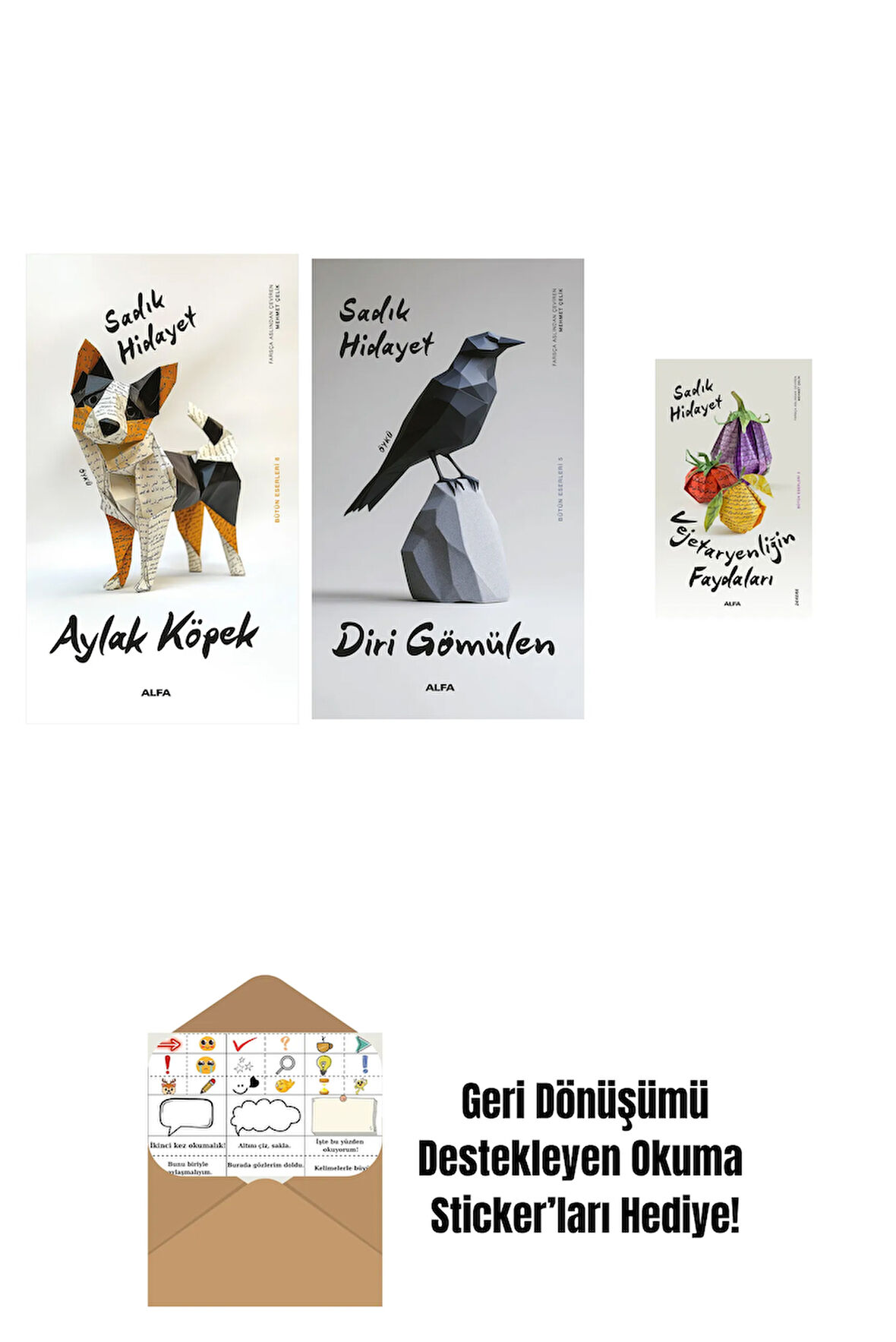 Aylak Köpek + Diri Gömülen + Vejetaryenliğin Faydaları + Okuma Sticker'ları