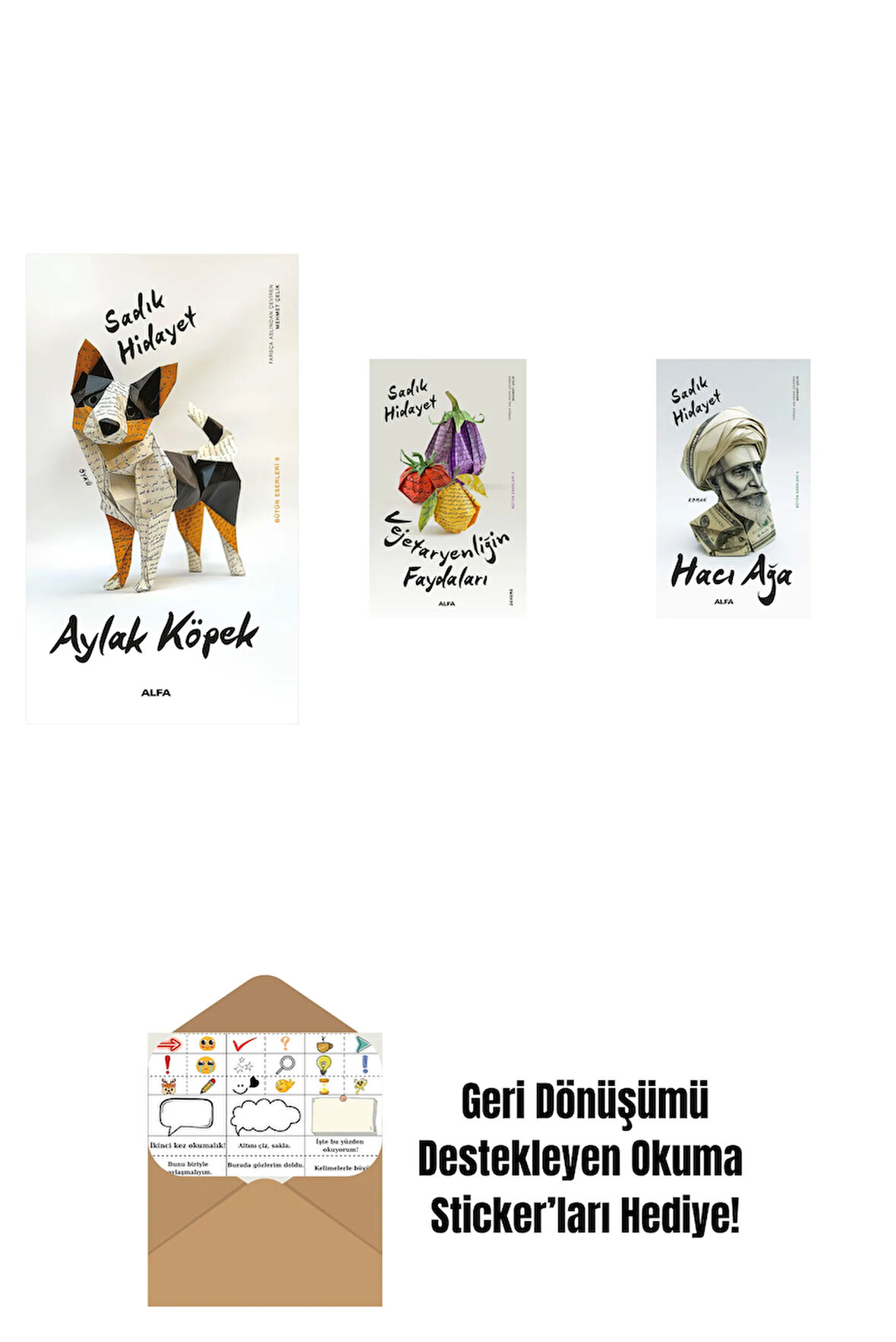 Aylak Köpek + Vejetaryenliğin Faydaları + Hacı Ağa + Okuma Sticker'ları