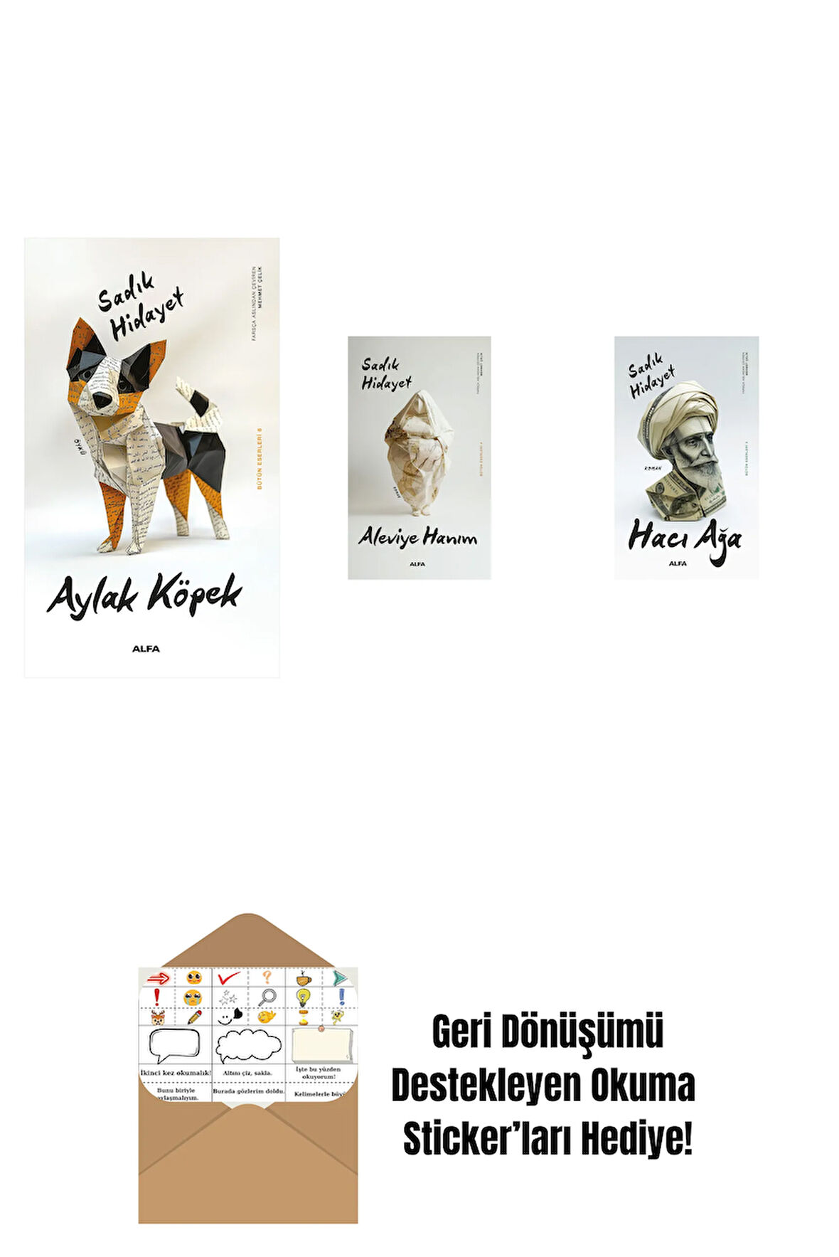 Aylak Köpek + Aleviye Hanım + Hacı Ağa + Okuma Sticker'ları