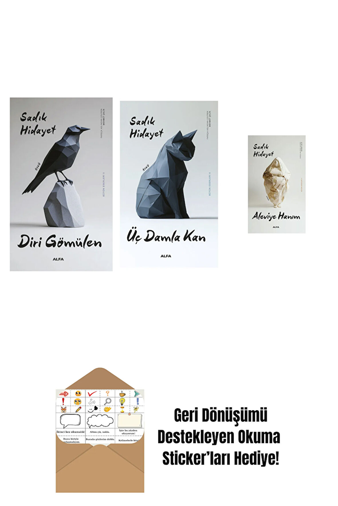 Diri Gömülen + Üç Damla Kan + Aleviye Hanım + Okuma Sticker'ları