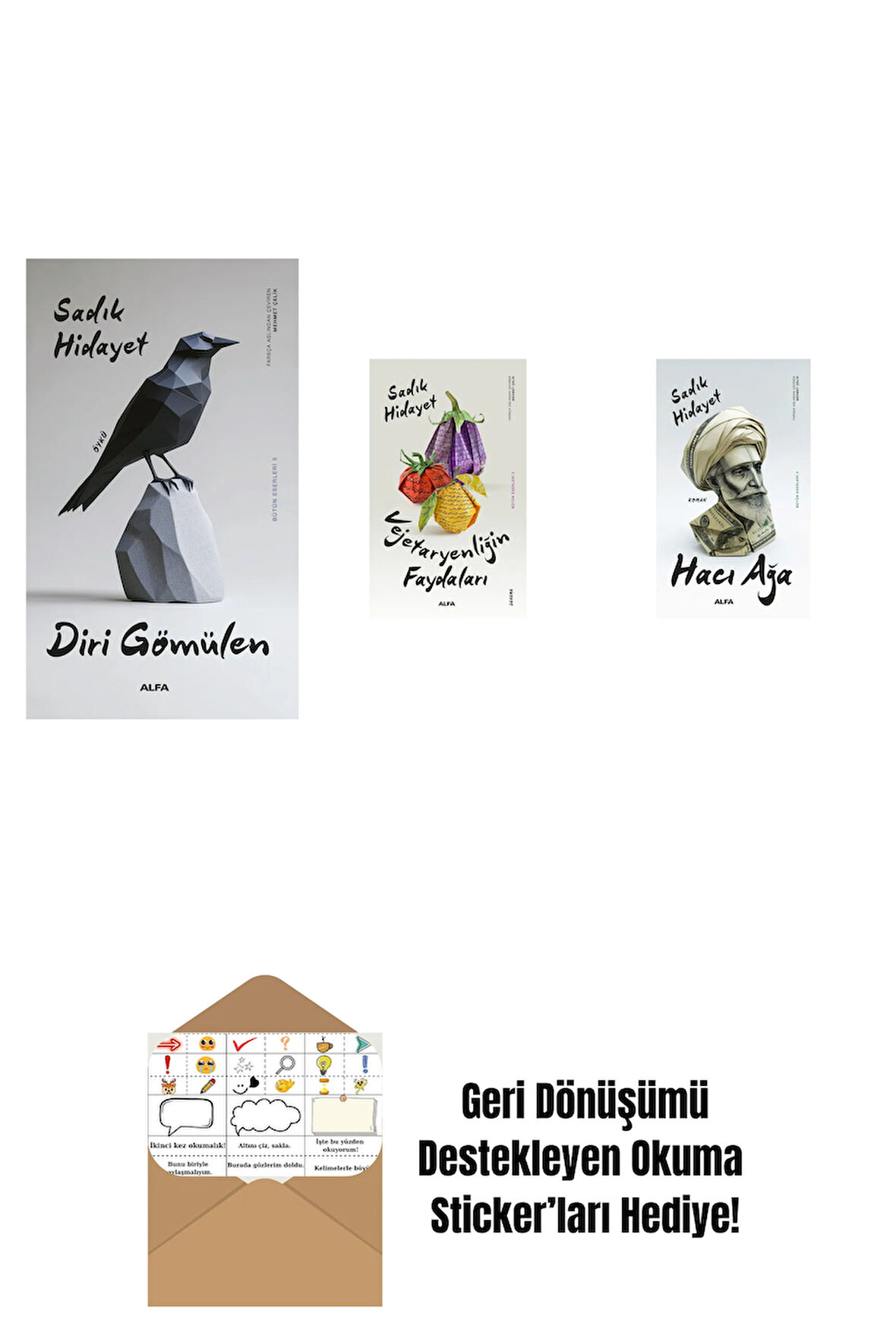 Diri Gömülen + Vejetaryenliğin Faydaları + Hacı Ağa + Okuma Sticker'ları