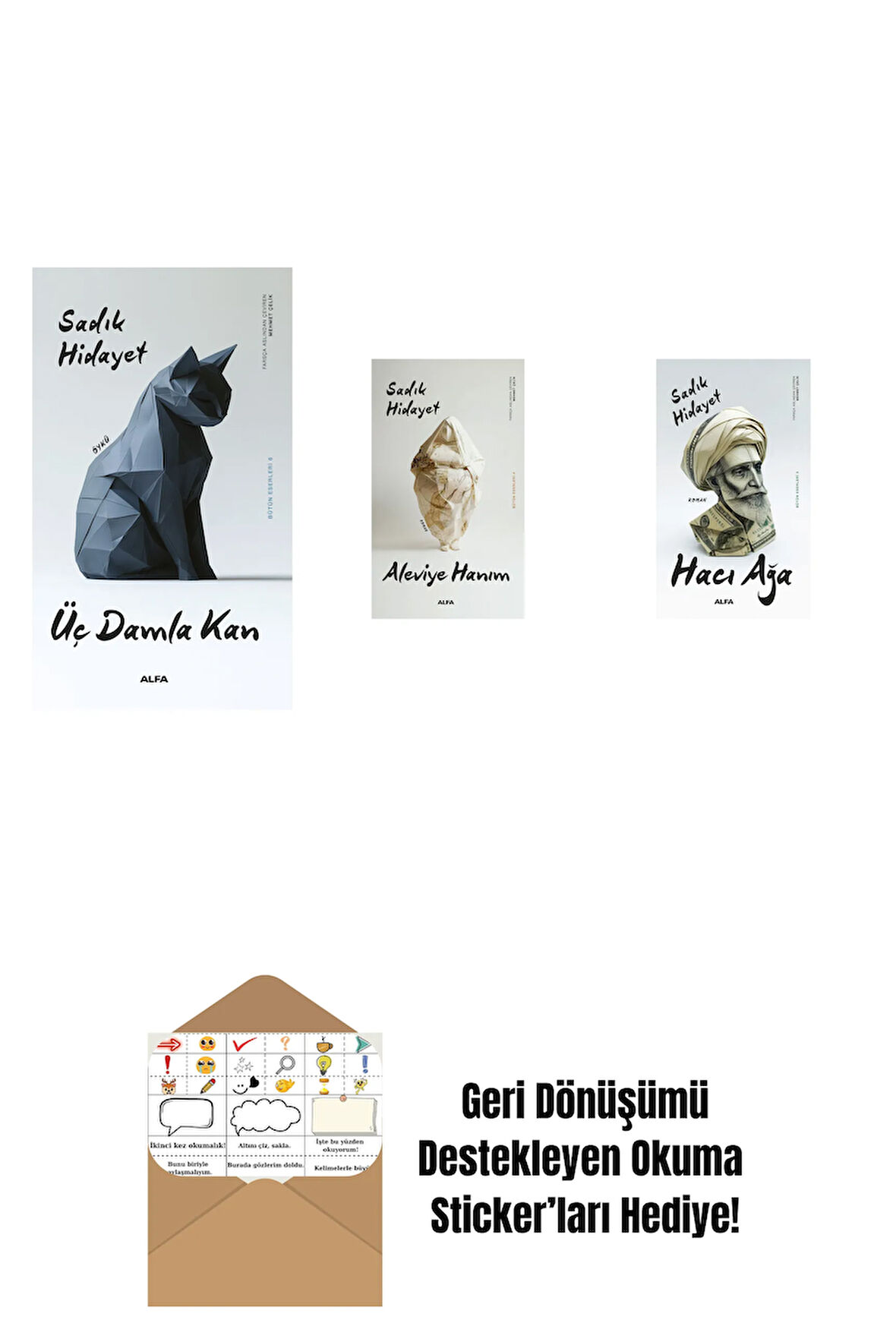 Üç Damla Kan + Aleviye Hanım + Hacı Ağa + Okuma Sticker'ları