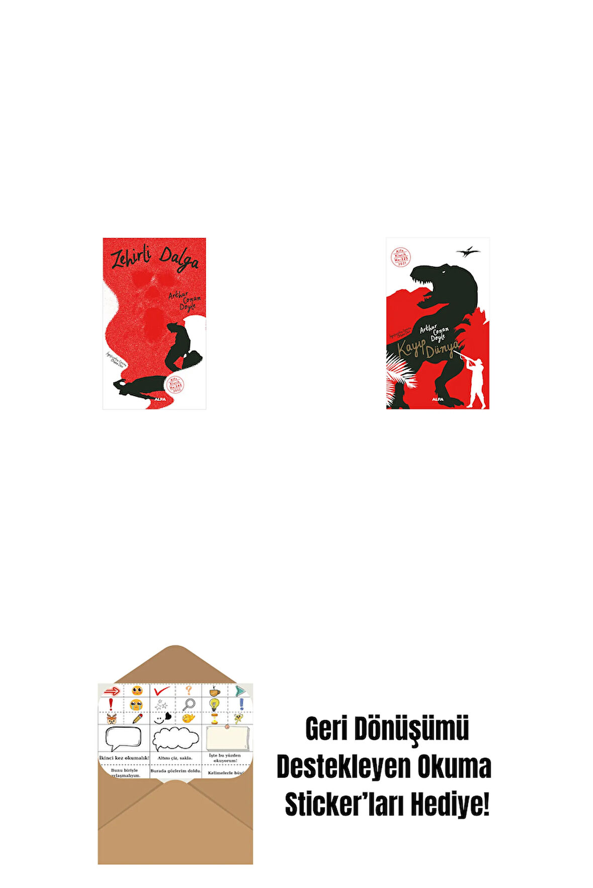 Zehirli Dalga + Kayıp Dünya + Okuma Sticker'ları