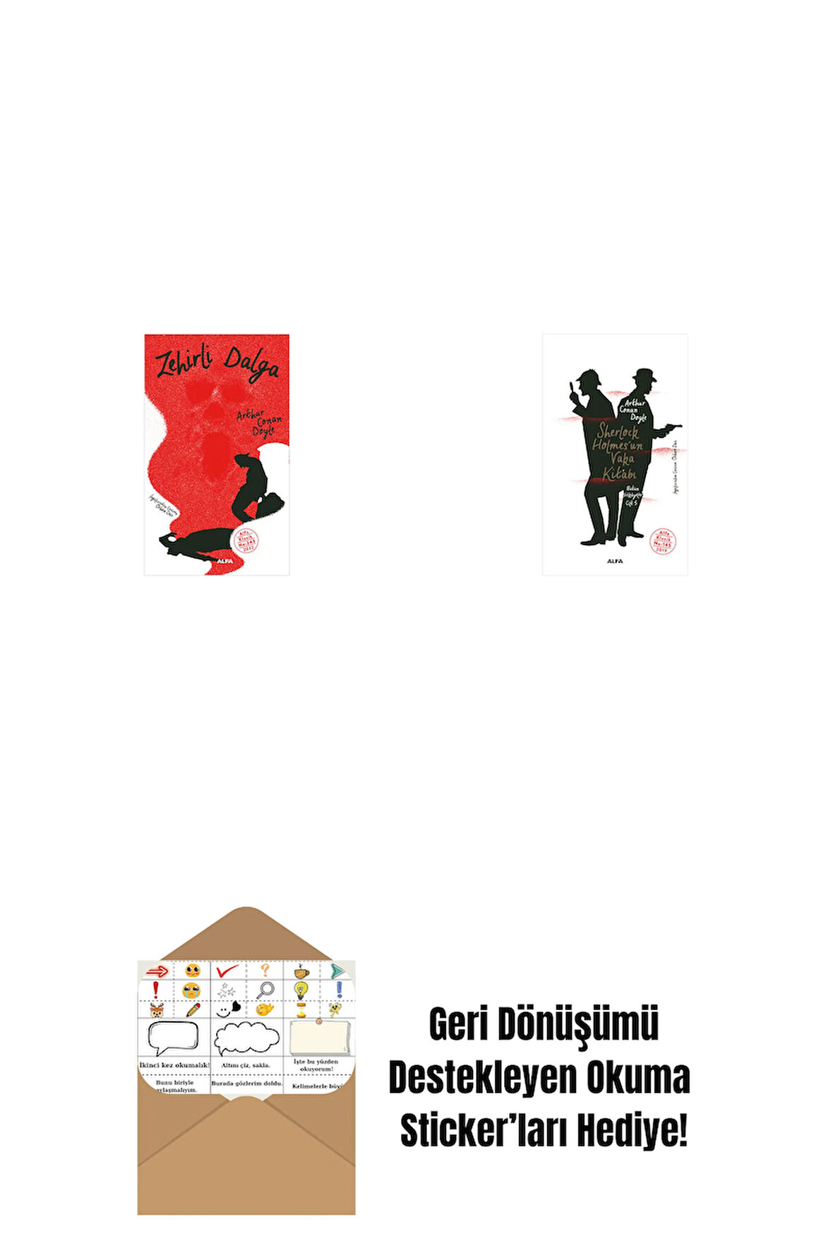 Zehirli Dalga + Sherlock Holmes’un Vaka Kitabı + Okuma Sticker'ları