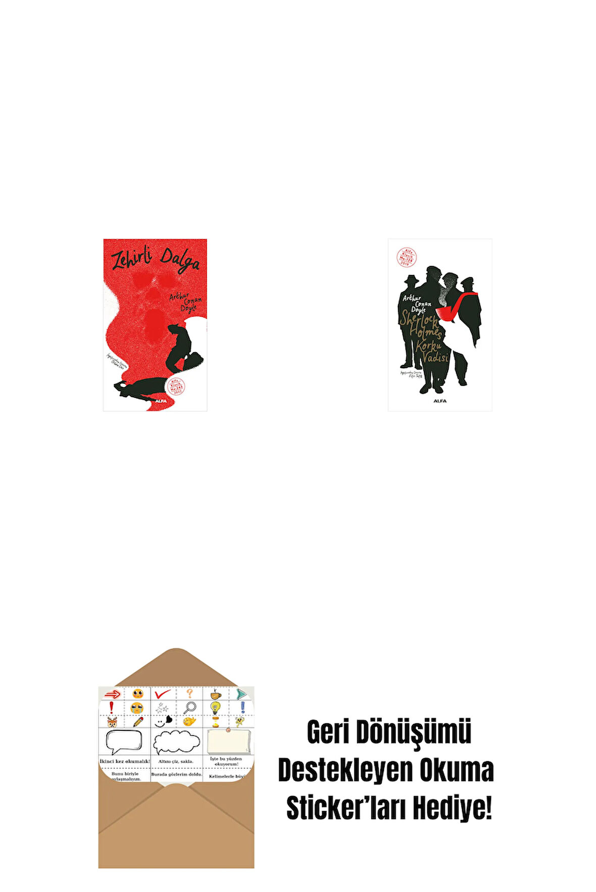 Zehirli Dalga + Sherlock Holmes - Korku Vadisi + Okuma Sticker'ları