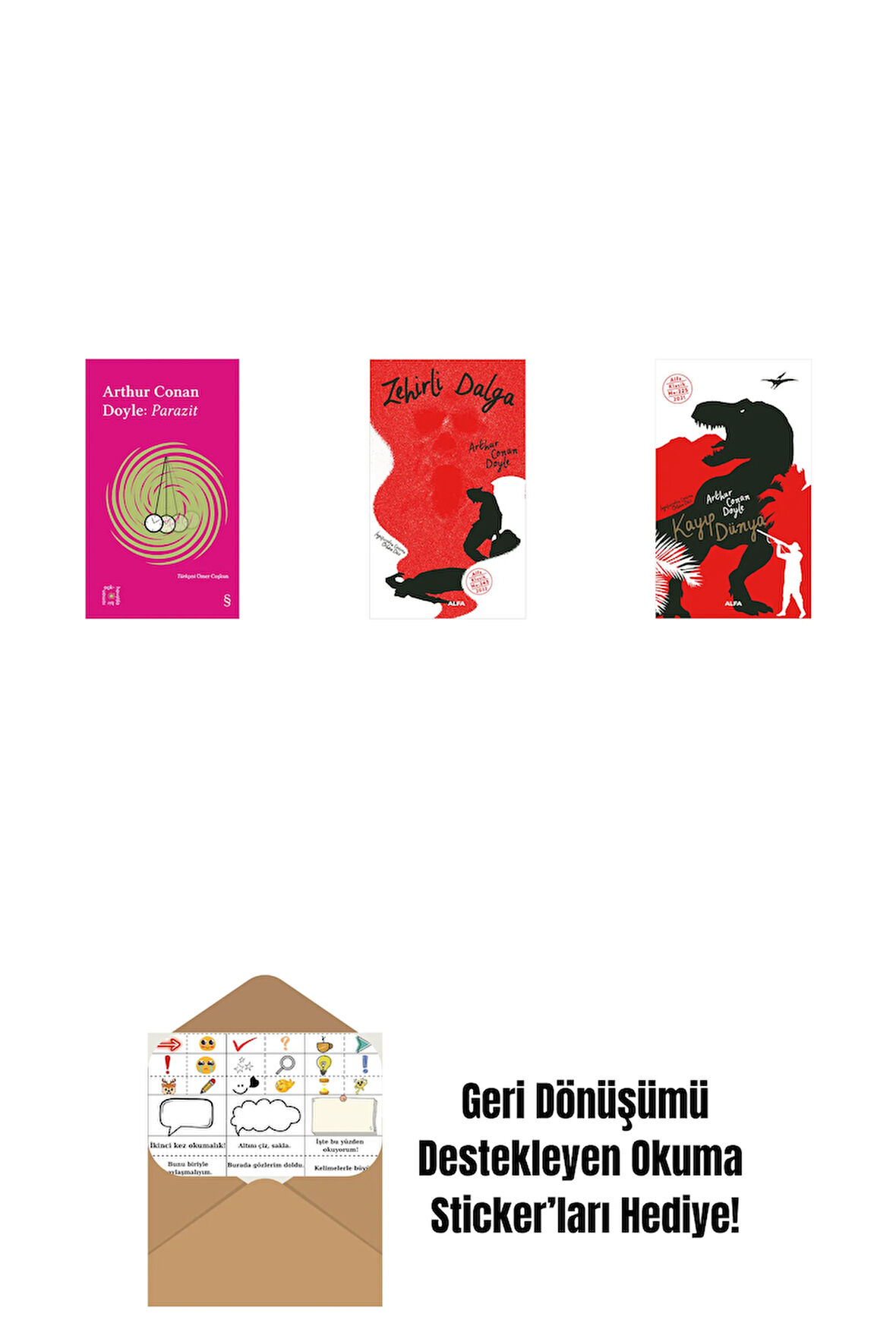 Everest Açıkhava 37 - Parazit + Zehirli Dalga + Kayıp Dünya + Okuma Sticker'ları