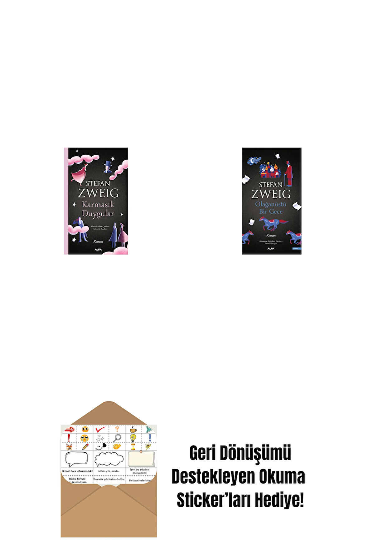 Karmaşık Duygular + Olağanüstü Bir Gece + Okuma Sticker'ları