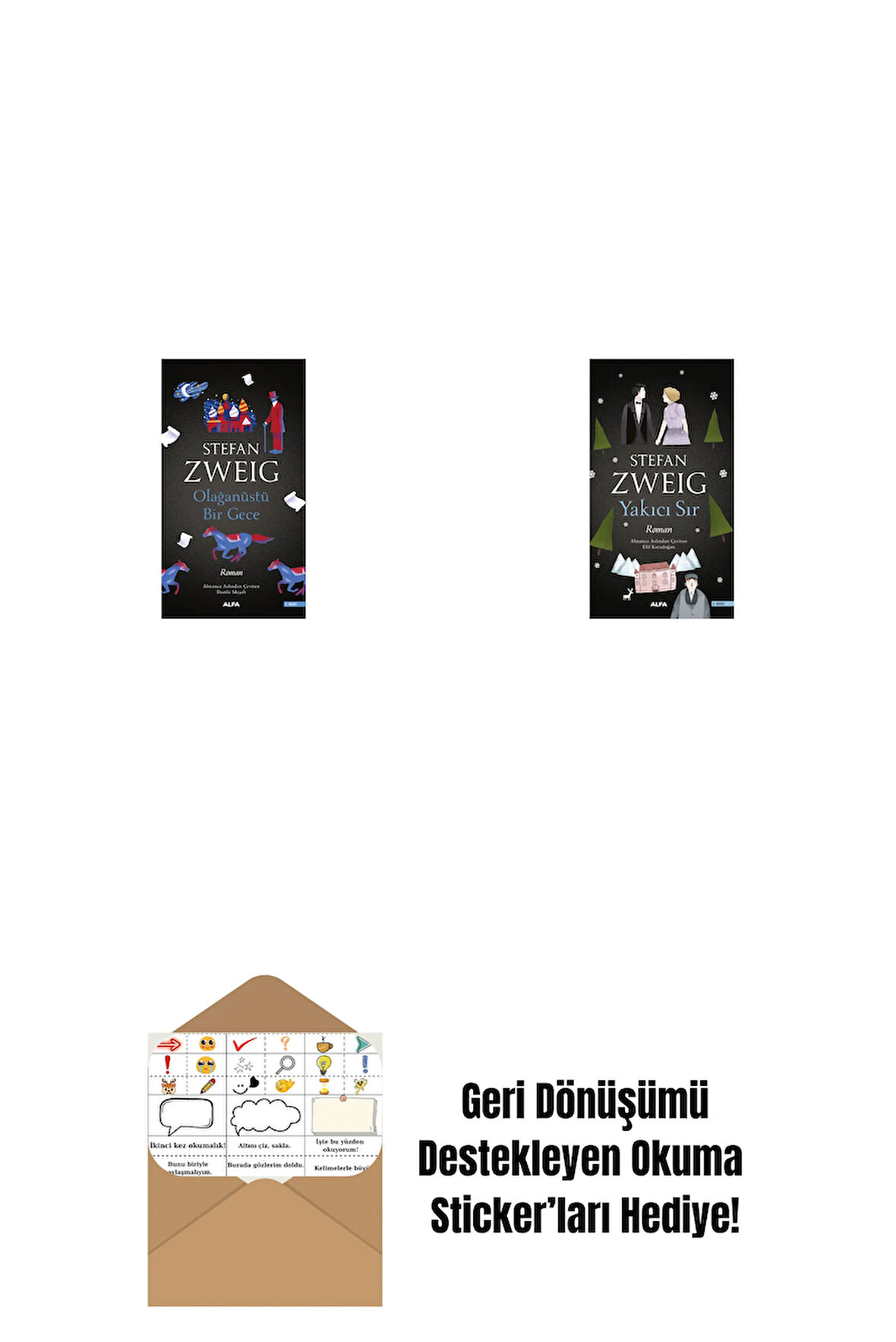 Olağanüstü Bir Gece + Yakıcı Sır + Okuma Sticker'ları