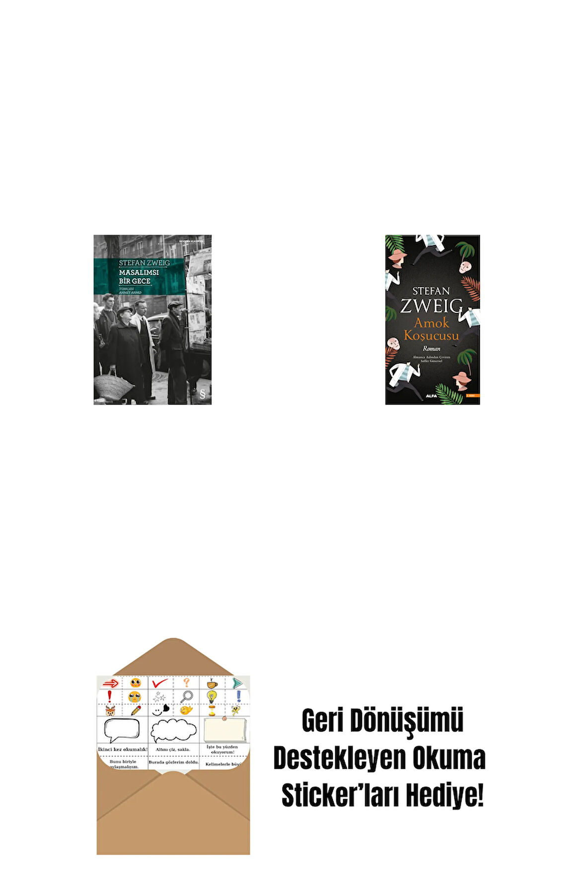Masalımsı Bir Gece + Amok Koşucusu + Okuma Sticker'ları