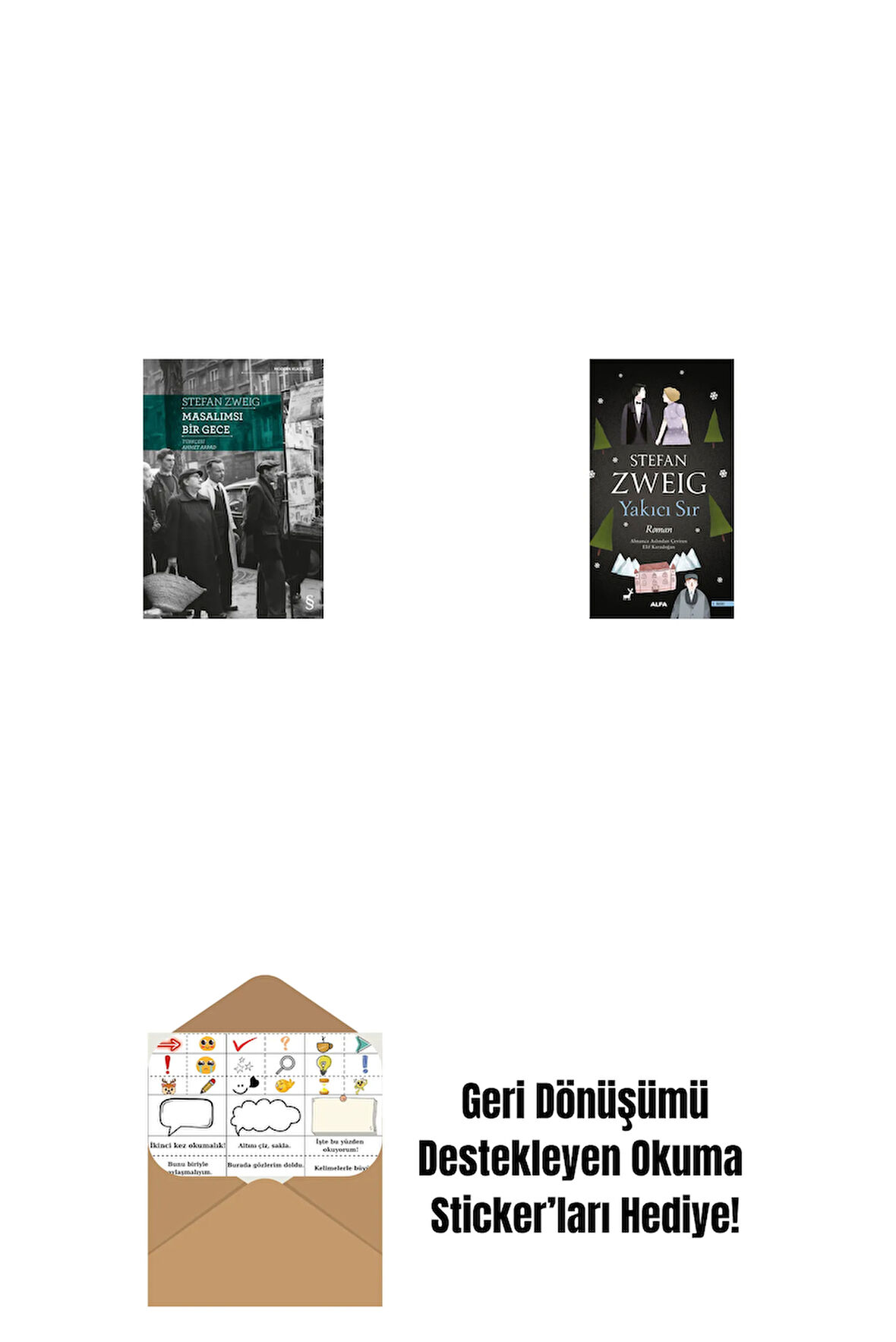 Masalımsı Bir Gece + Yakıcı Sır + Okuma Sticker'ları