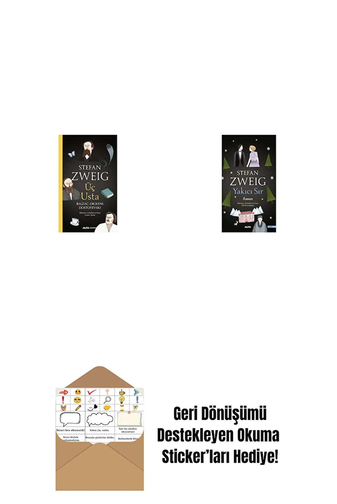 Üç Usta + Yakıcı Sır + Okuma Sticker'ları