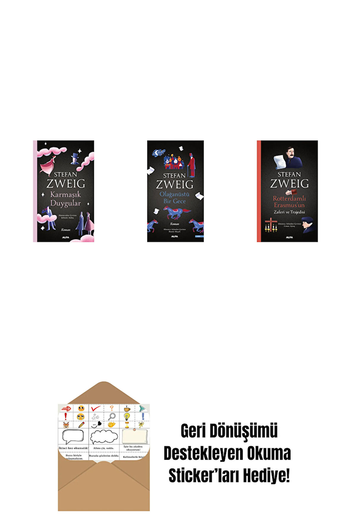 Karmaşık Duygular + Olağanüstü Bir Gece + Rotterdamlı Erasmus’un Zaferi ve Trajedisi + Okuma Sticker'ları