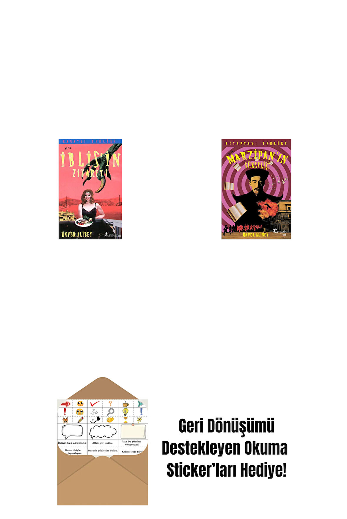 Kanatlı Tehlike ya da İblis'in Ziyareti + Marzipan'ın Yükselişi + Okuma Sticker'ları