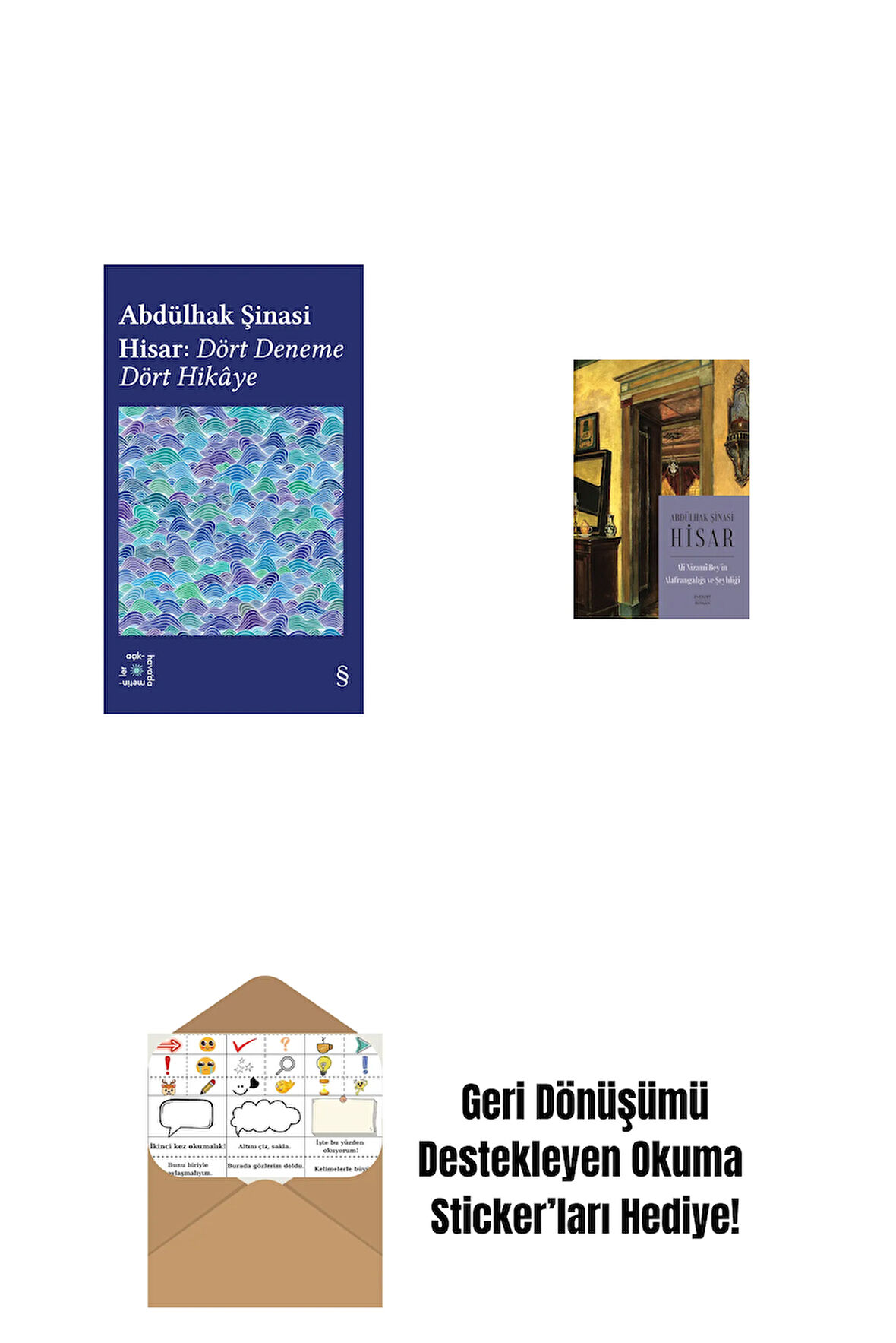 Everest Açıkhava 42 - Dört Deneme Dört Hikâye + Ali Nizami Bey’in Alafrangalığı ve Şeyhliği (Kitap Boy) + Okuma Sticker'ları