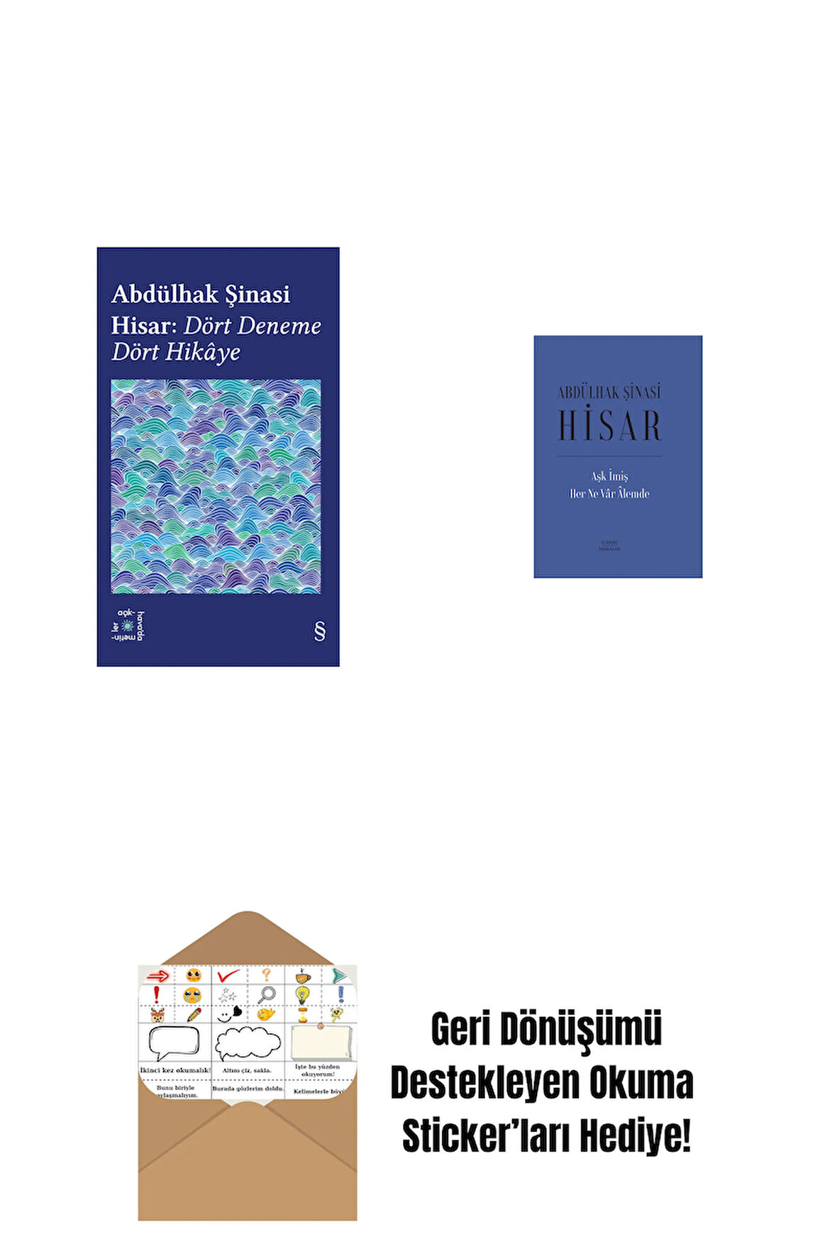 Everest Açıkhava 42 - Dört Deneme Dört Hikâye + Aşk İmiş Her Ne Vâr Âlemde (Ciltli) + Okuma Sticker'ları