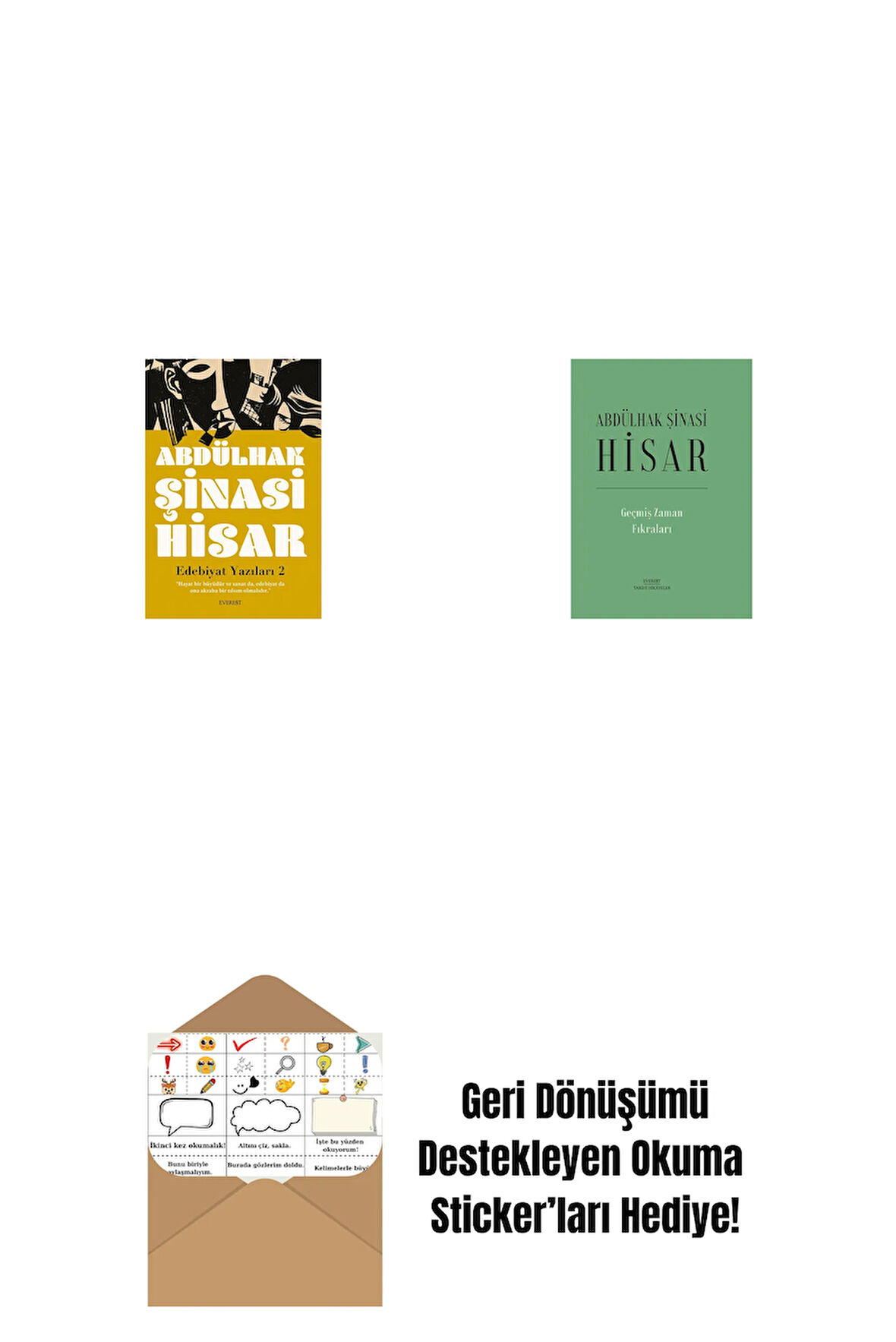 Edebiyat  Yazıları 2 + Geçmiş Zaman  Fıkraları (Ciltli) + Okuma Sticker'ları