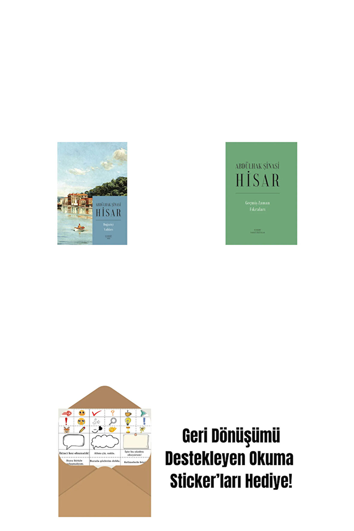 Boğaziçi Yalıları (Kitap Boy) + Geçmiş Zaman  Fıkraları (Ciltli) + Okuma Sticker'ları