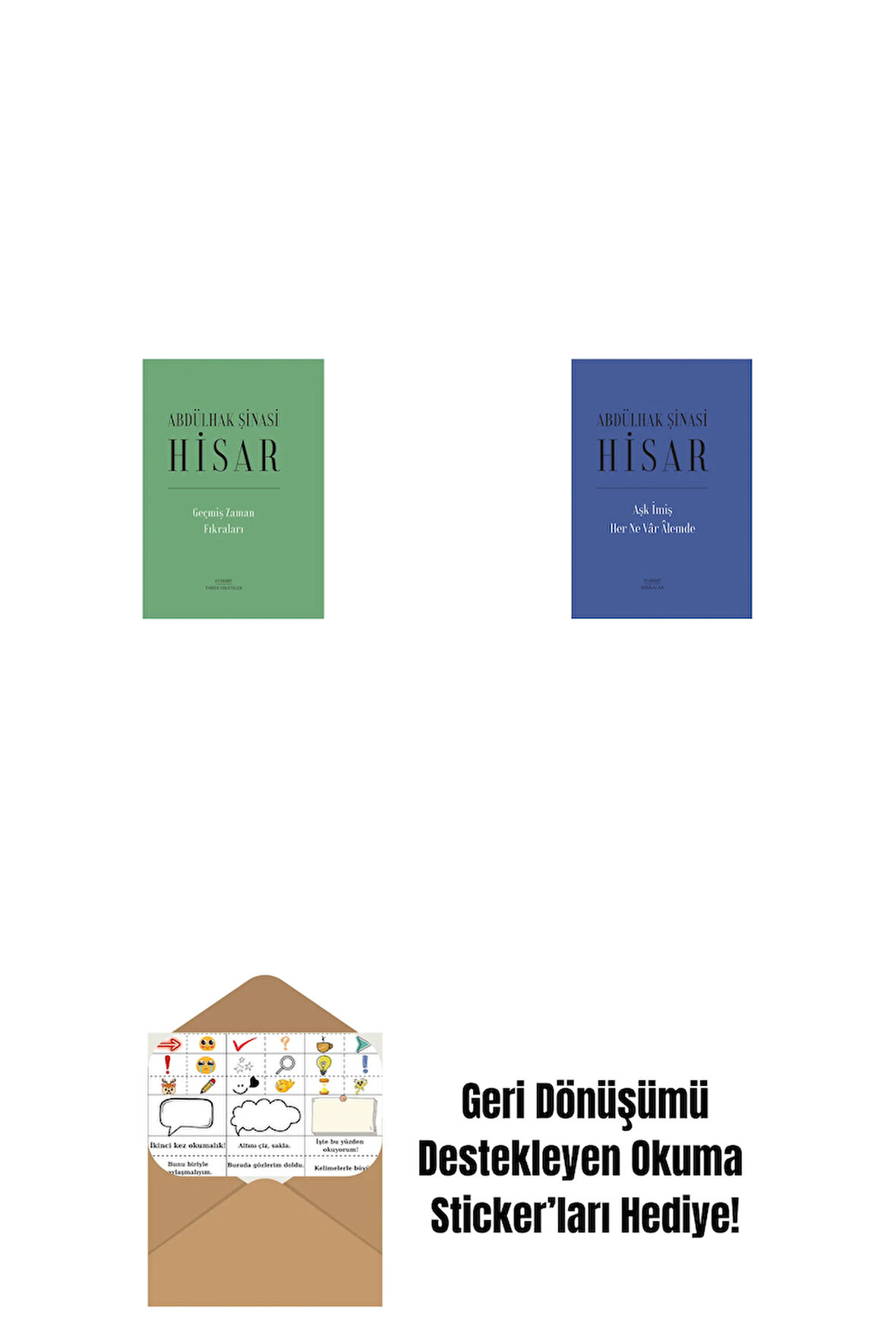 Geçmiş Zaman  Fıkraları (Ciltli) + Aşk İmiş Her Ne Vâr Âlemde (Ciltli) + Okuma Sticker'ları