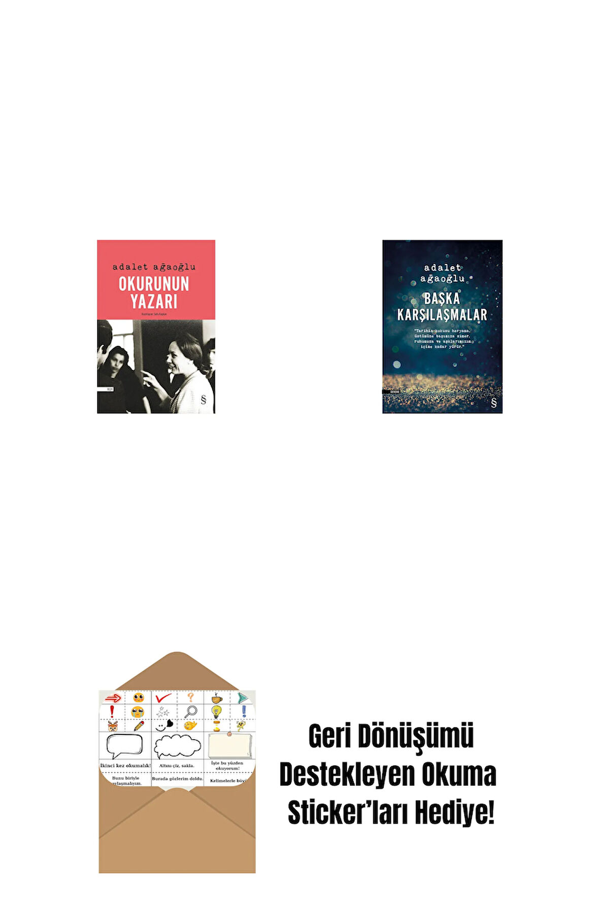 Okurunun Yazarı + Başka Karşılaşmalar + Okuma Sticker'ları