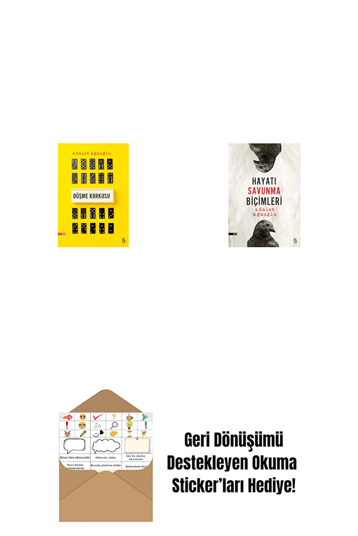 Düşme Korkusu + Hayatı Savunma Biçimleri + Okuma Sticker'ları