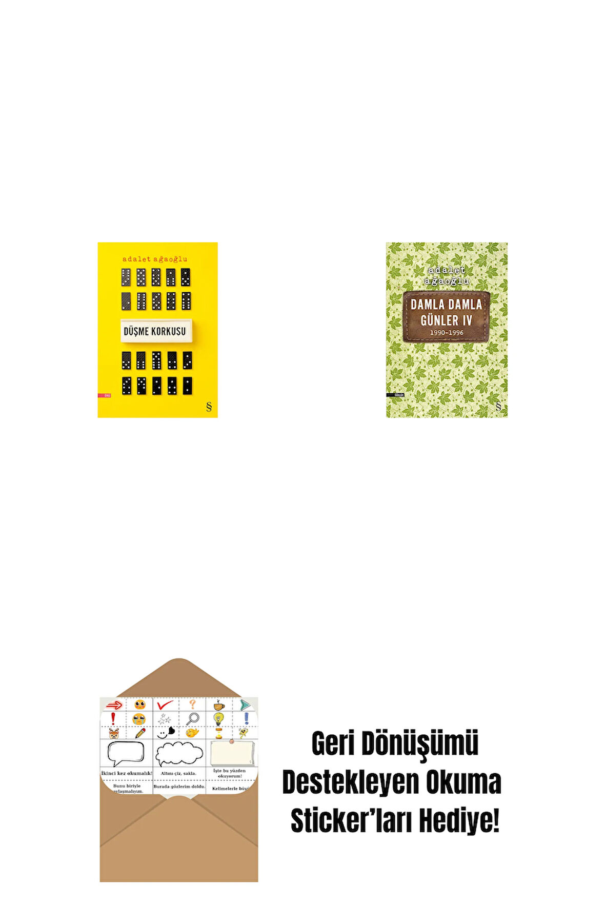 Düşme Korkusu + Damla Damla Günler 4 + Okuma Sticker'ları