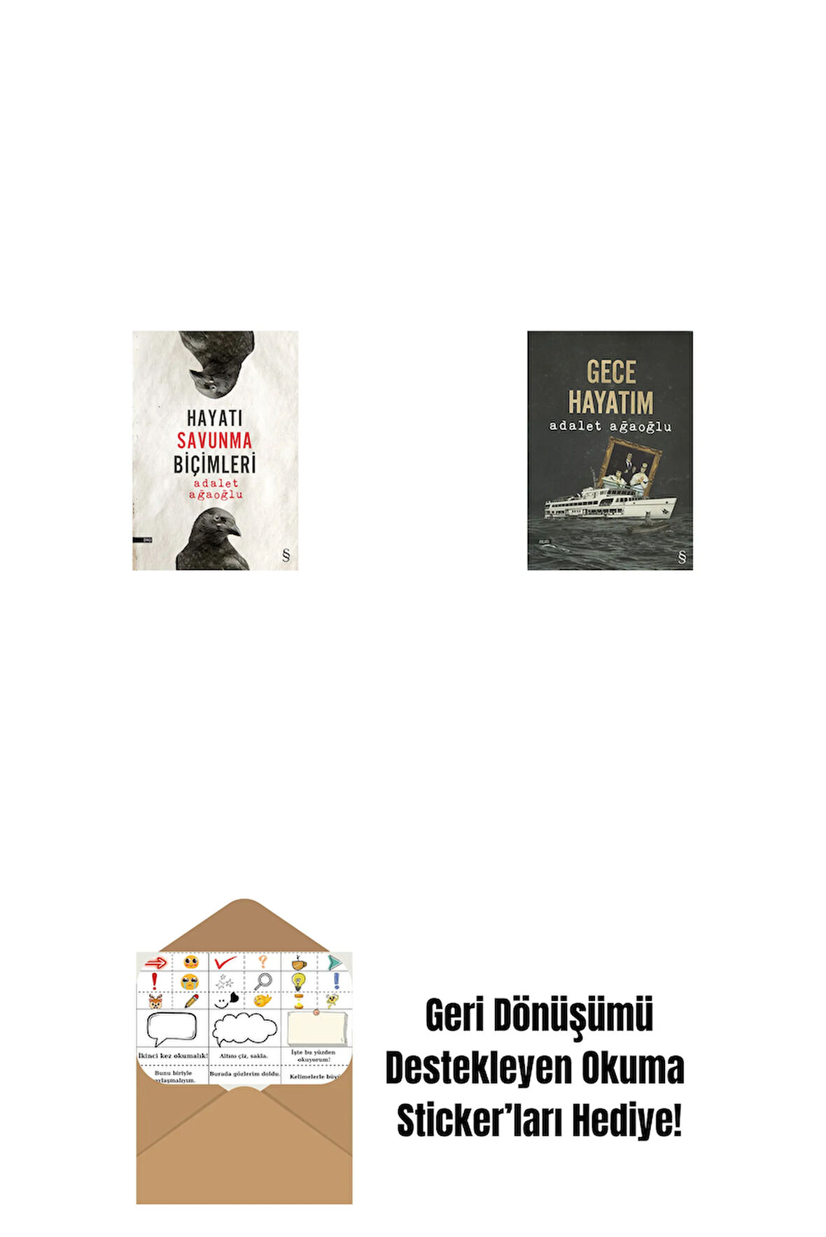 Hayatı Savunma Biçimleri + Gece Hayatım + Okuma Sticker'ları