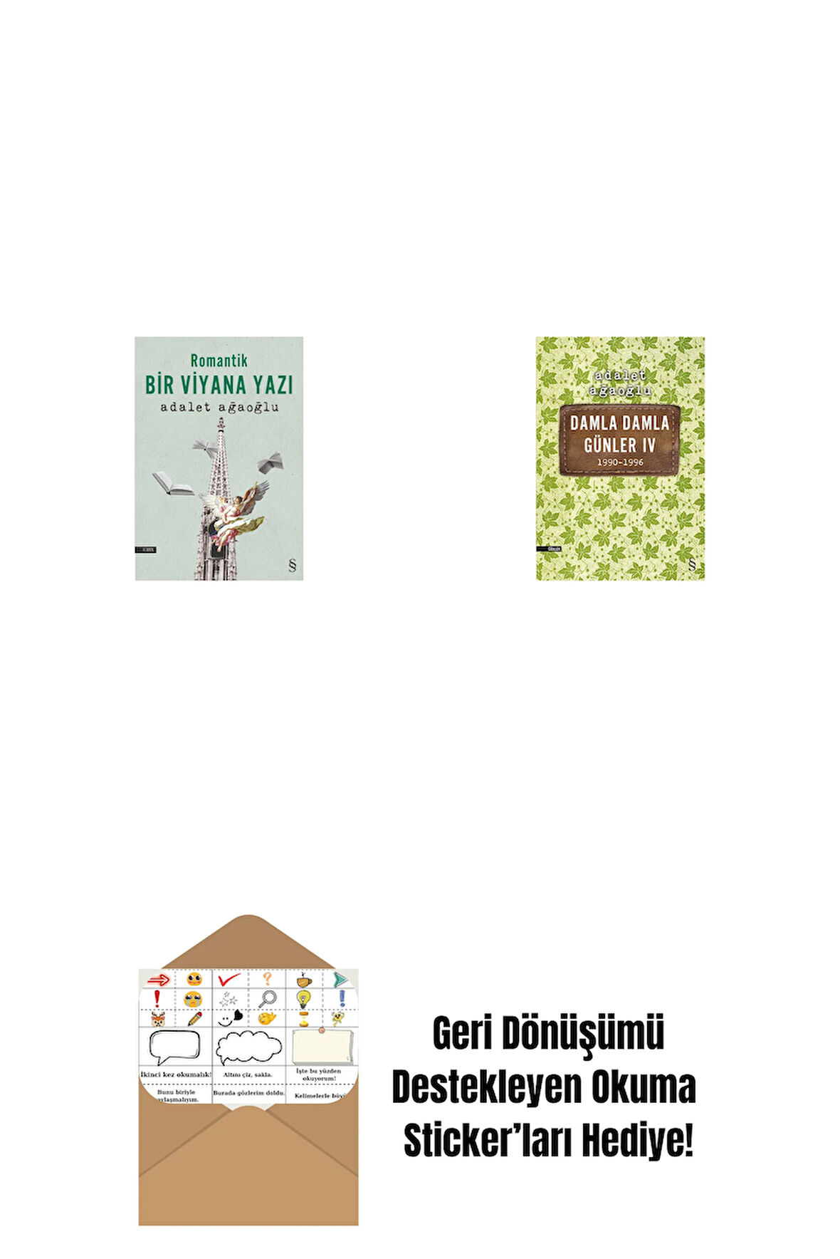 Romantik Bir Viyana Yazı + Damla Damla Günler 4 + Okuma Sticker'ları