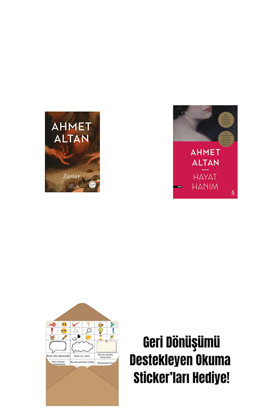 Zarlar + Hayat Hanım + Okuma Sticker'ları