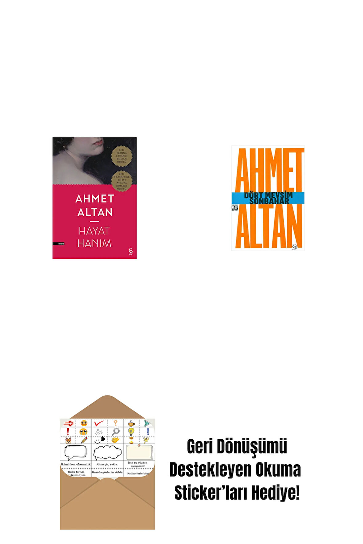 Hayat Hanım + Dört Mevsim Sonbahar/Tehlikeli Masallar (Cep Boy) + Okuma Sticker'ları