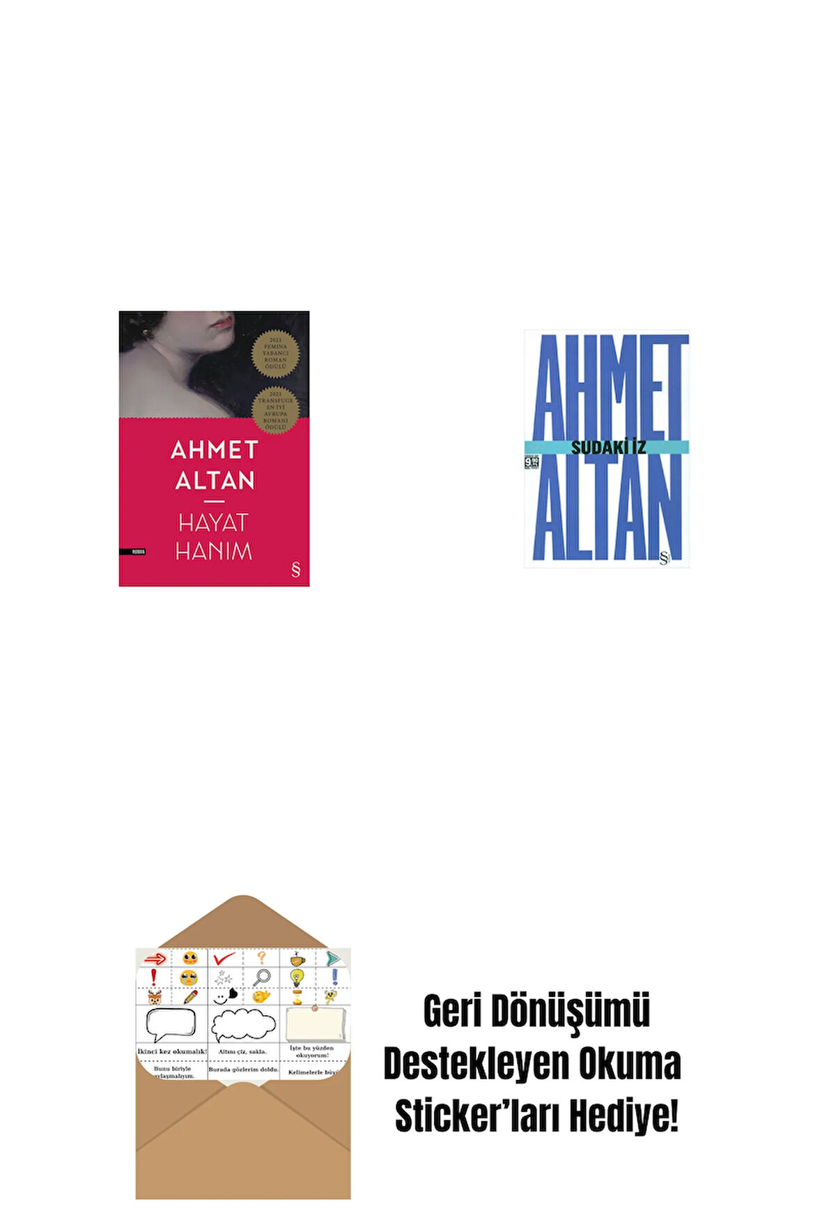 Hayat Hanım + Sudaki İz (Cep Boy) + Okuma Sticker'ları